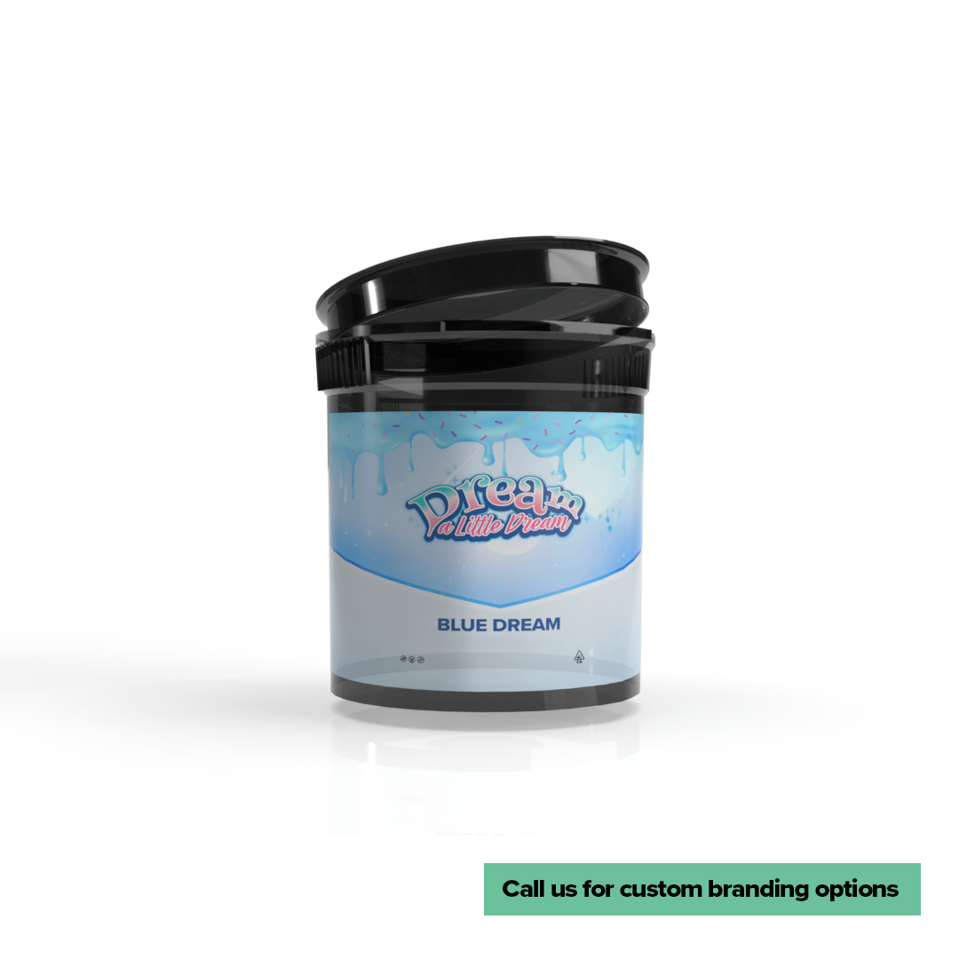 Plastic Pop Top Bottles | 90 Dram - 28 Grams - 45 Count - Various Colors - Label - Biohazard Inc