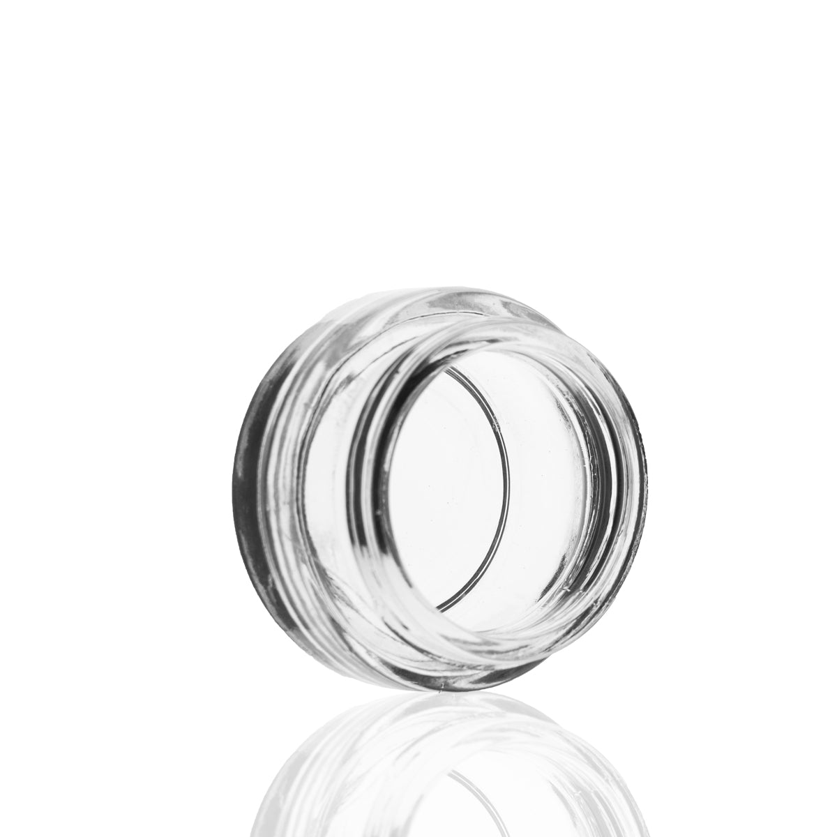 Glass Jars | Rounded Base 53/400 Thread | 1oz - Clear - Various Counts - Biohazard Inc - 32 Count - 200 Count