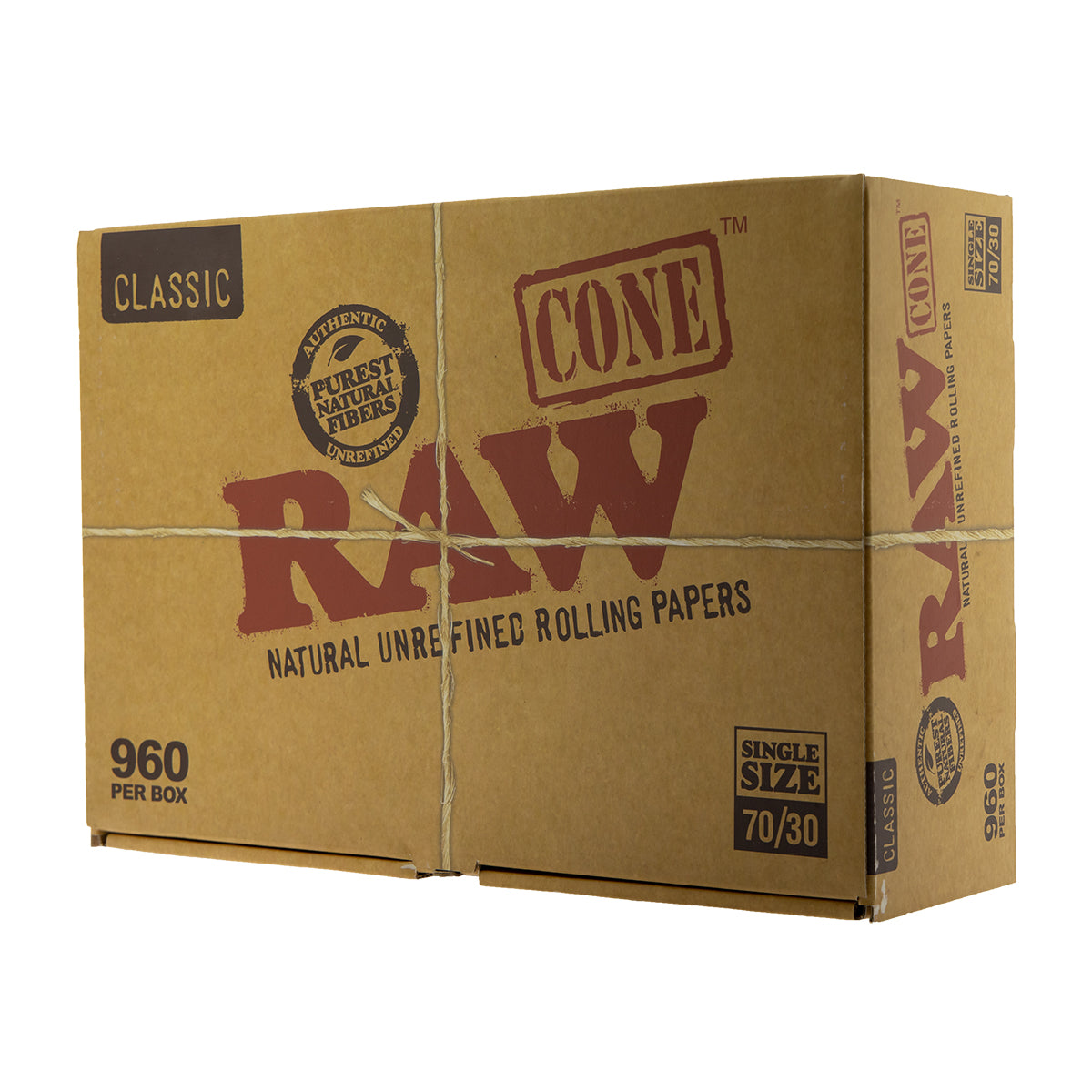 RAW® | Dog Walker Pre-Rolled Cones | 70mm - Brown - 960 Count - Biohazard Inc