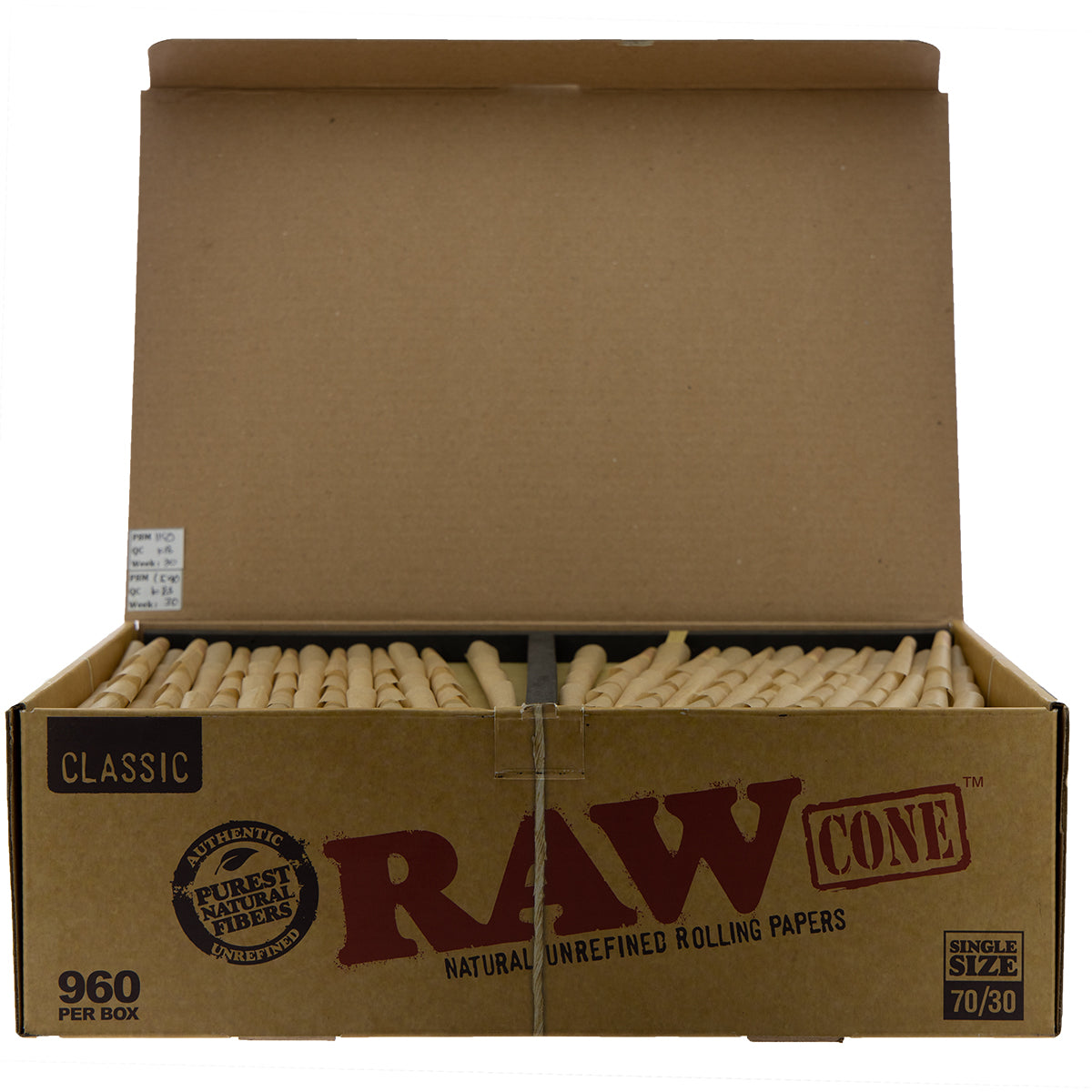 RAW® | Dog Walker Pre-Rolled Cones | 70mm - Brown - 960 Count - Biohazard Inc