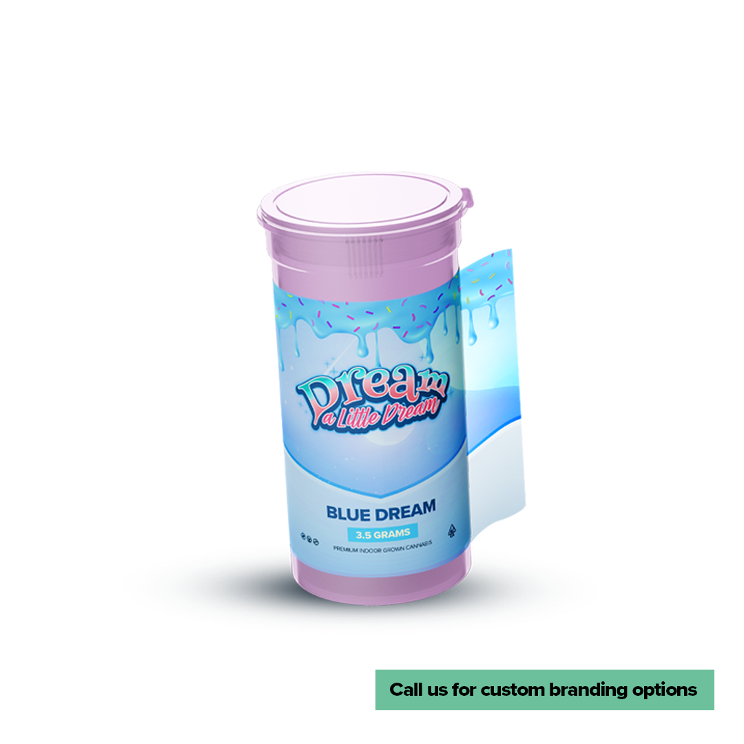 Plastic Pop Top Bottles | 13 Dram - 2 Grams - 315 Count - Various Colors - Label - Biohazard Inc