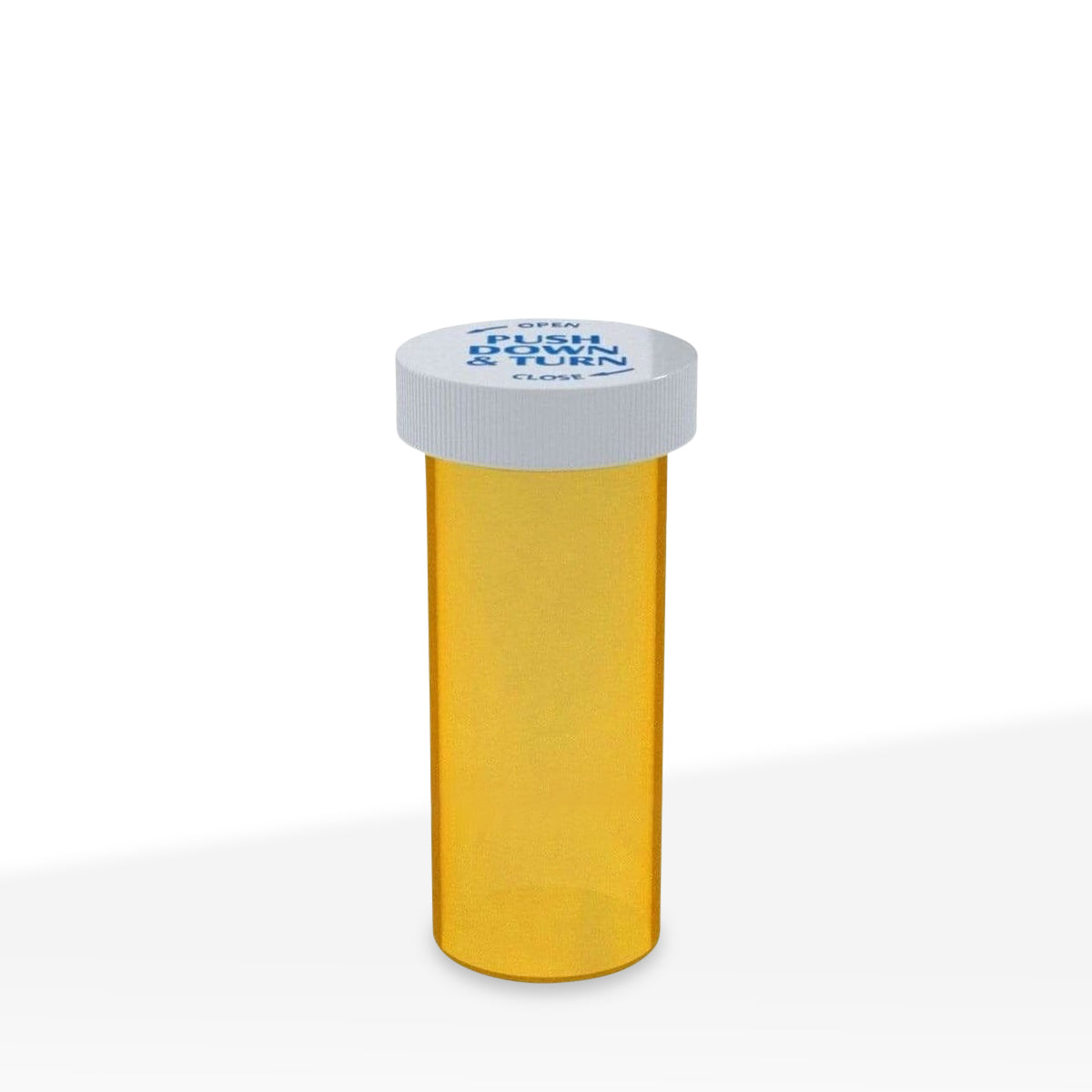 Child Resistant | Translucent Amber Push & Turn Cap Vials | 16 Dram - 3 Grams - 270 Count