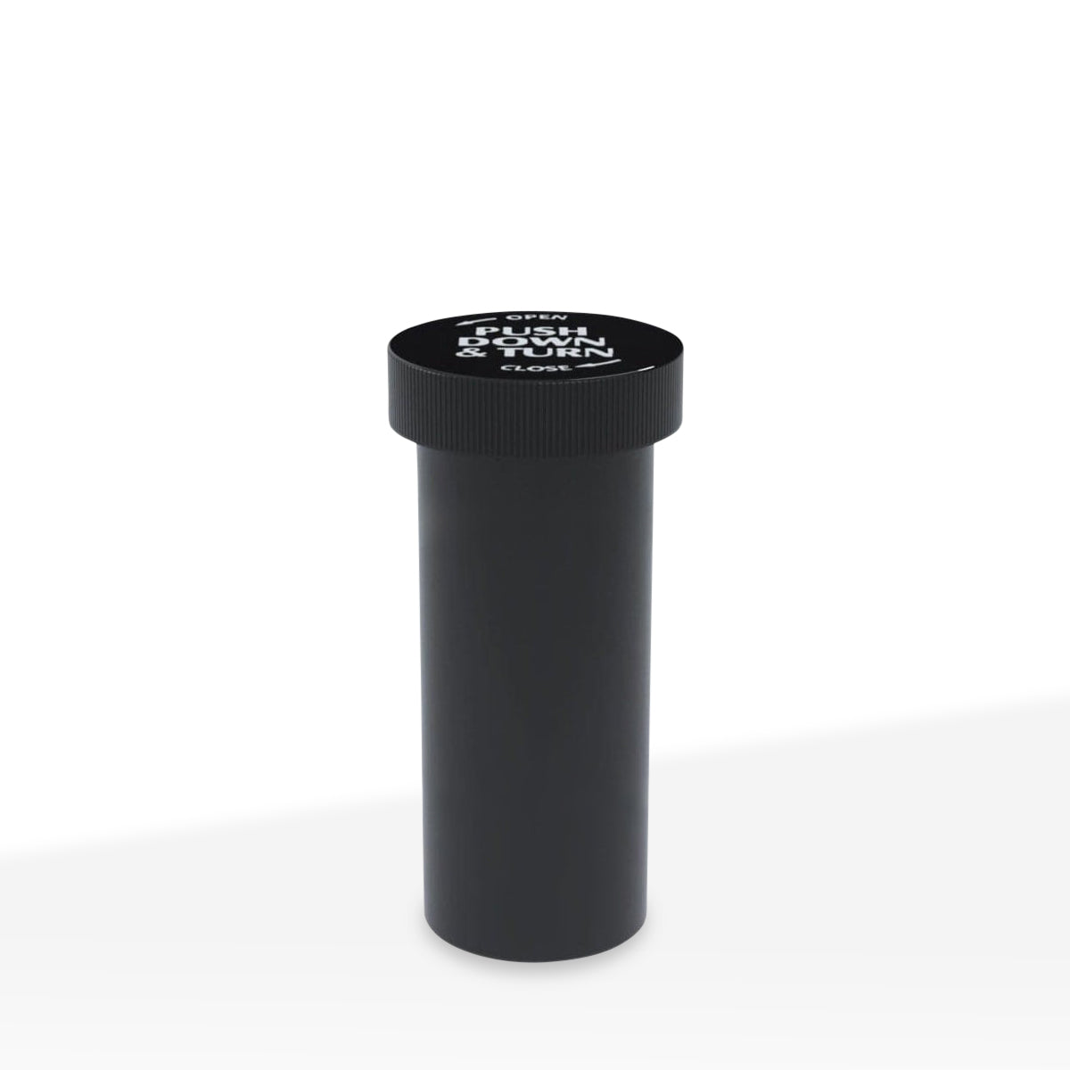 Child Resistant | Opaque Black Push & Turn Cap Vials | 16 Dram - 3 Grams - 270 Count