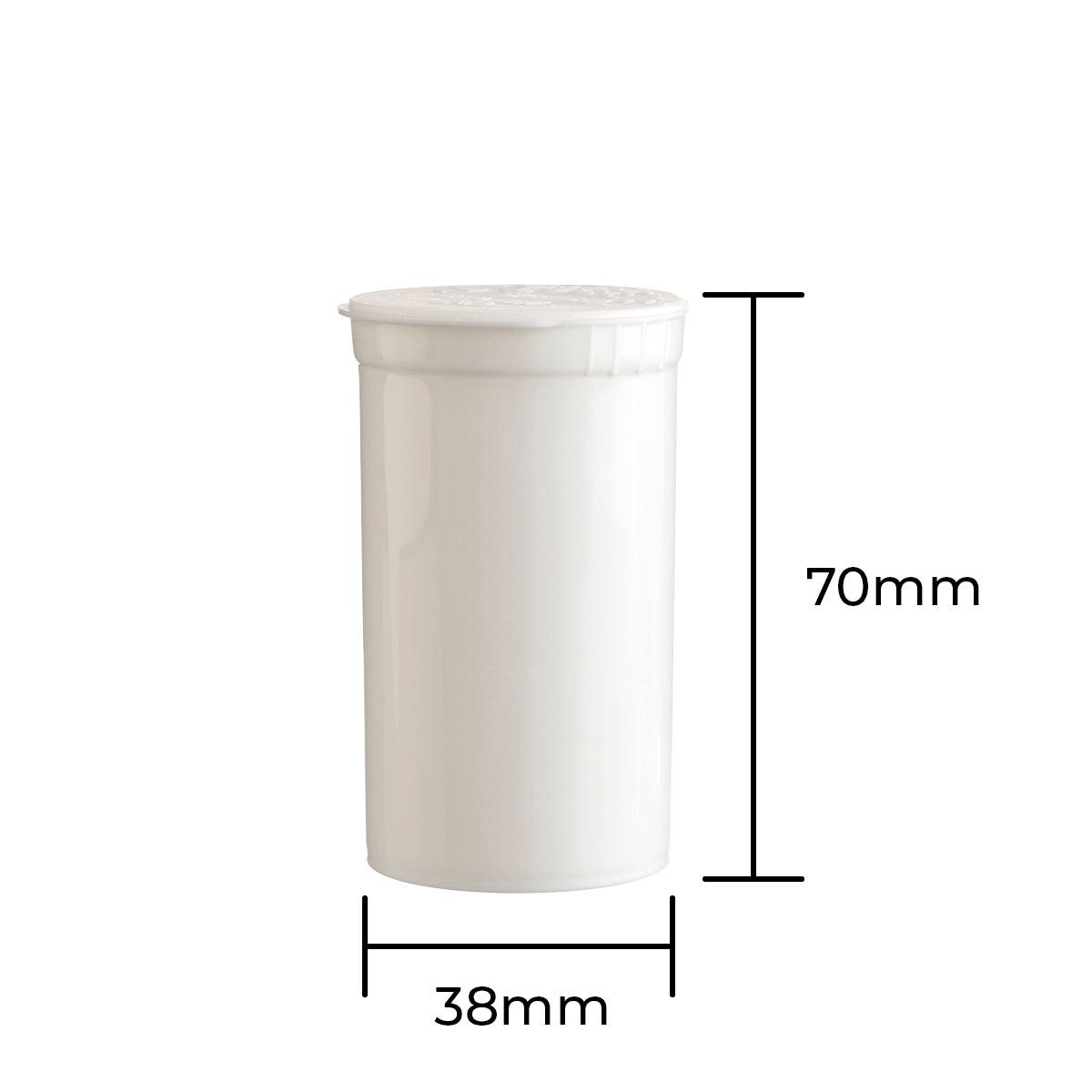 Child-Resistant Plastic Pop Top Bottles | 19 Dram - 3.5 Grams - 225 Count | Various Colors