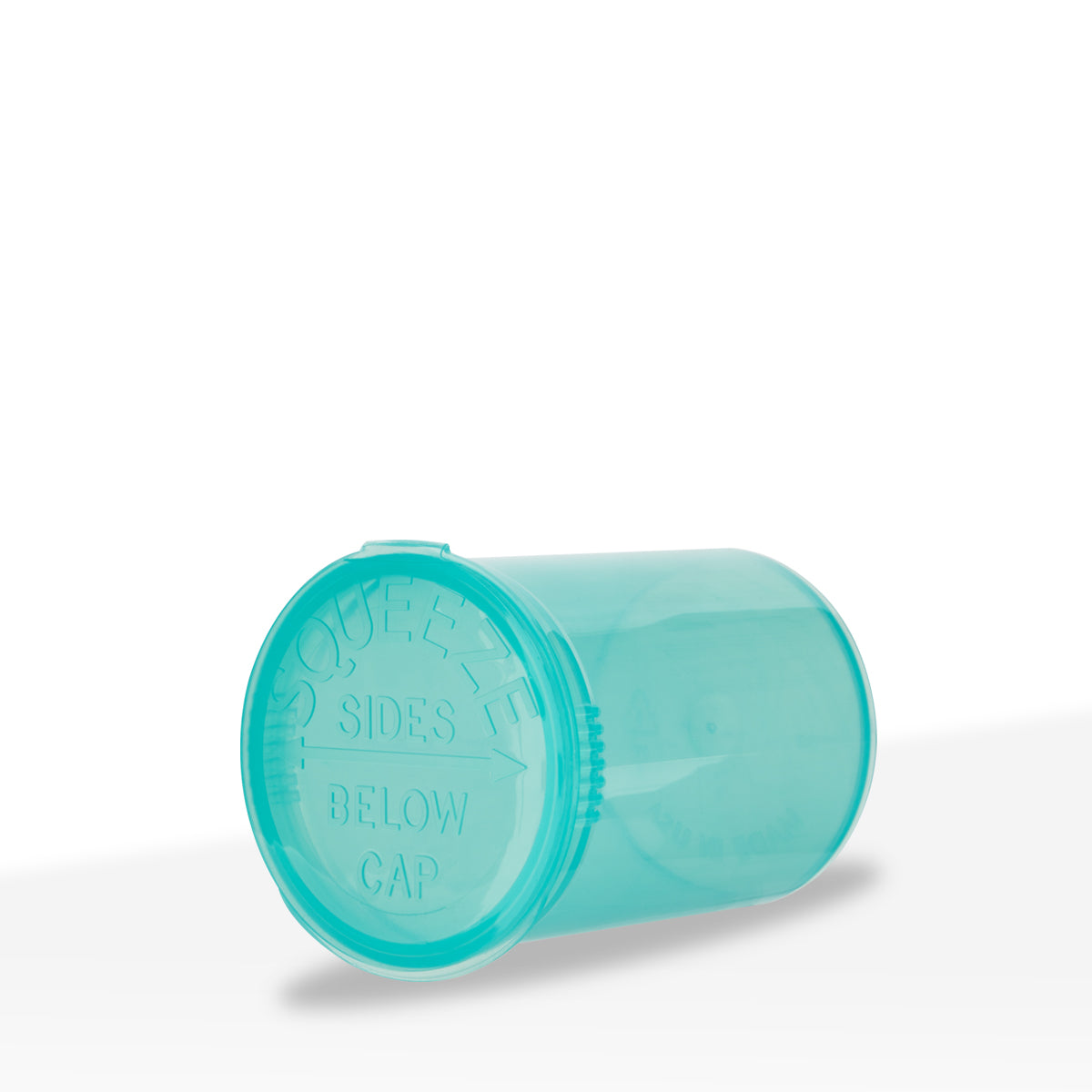 Child-Resistant Plastic Pop Top Bottles | 30 Dram - 7 Grams - 150 Count | Turquoise - Biohazard Inc