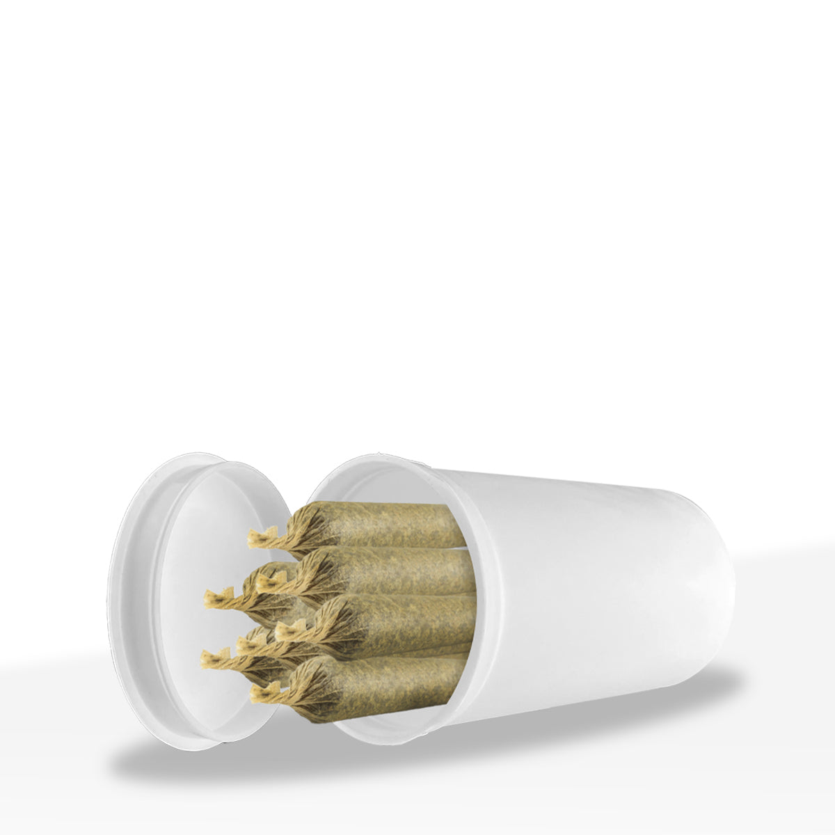 Plastic Pop Top Bottles | 45 Dram - 10 Grams - 100 Count - Opaque White Biohazard Inc