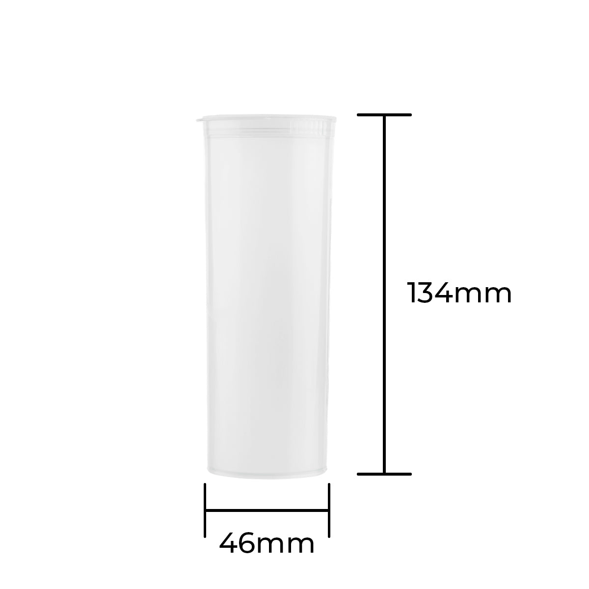 Child-Resistant Plastic Pop Top Bottles | 60 Dram - 14 Grams - 75 Count | Various Colors