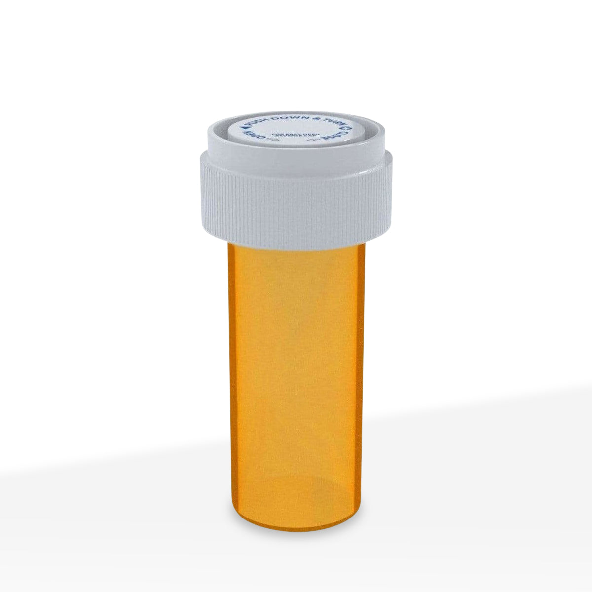 Child Resistant | Transparent Amber Reversible Cap Vials | 8 Dram - 1 Gram - 410 Count