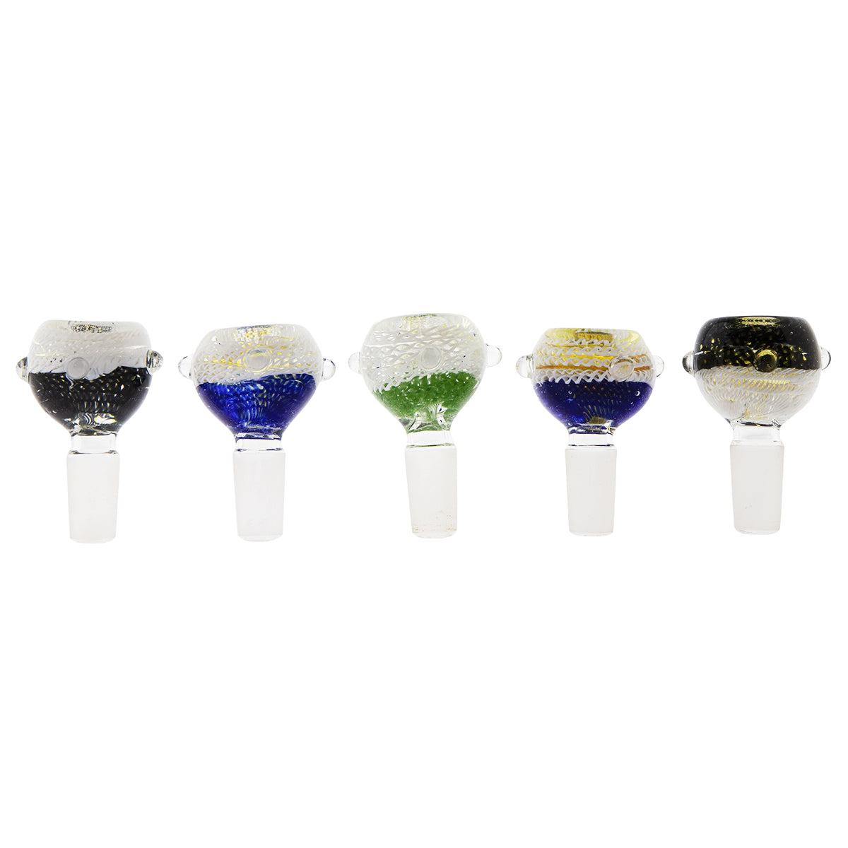 Bowl | Lattacino Bowl | 14mm - Assorted Colors - 5 Pack