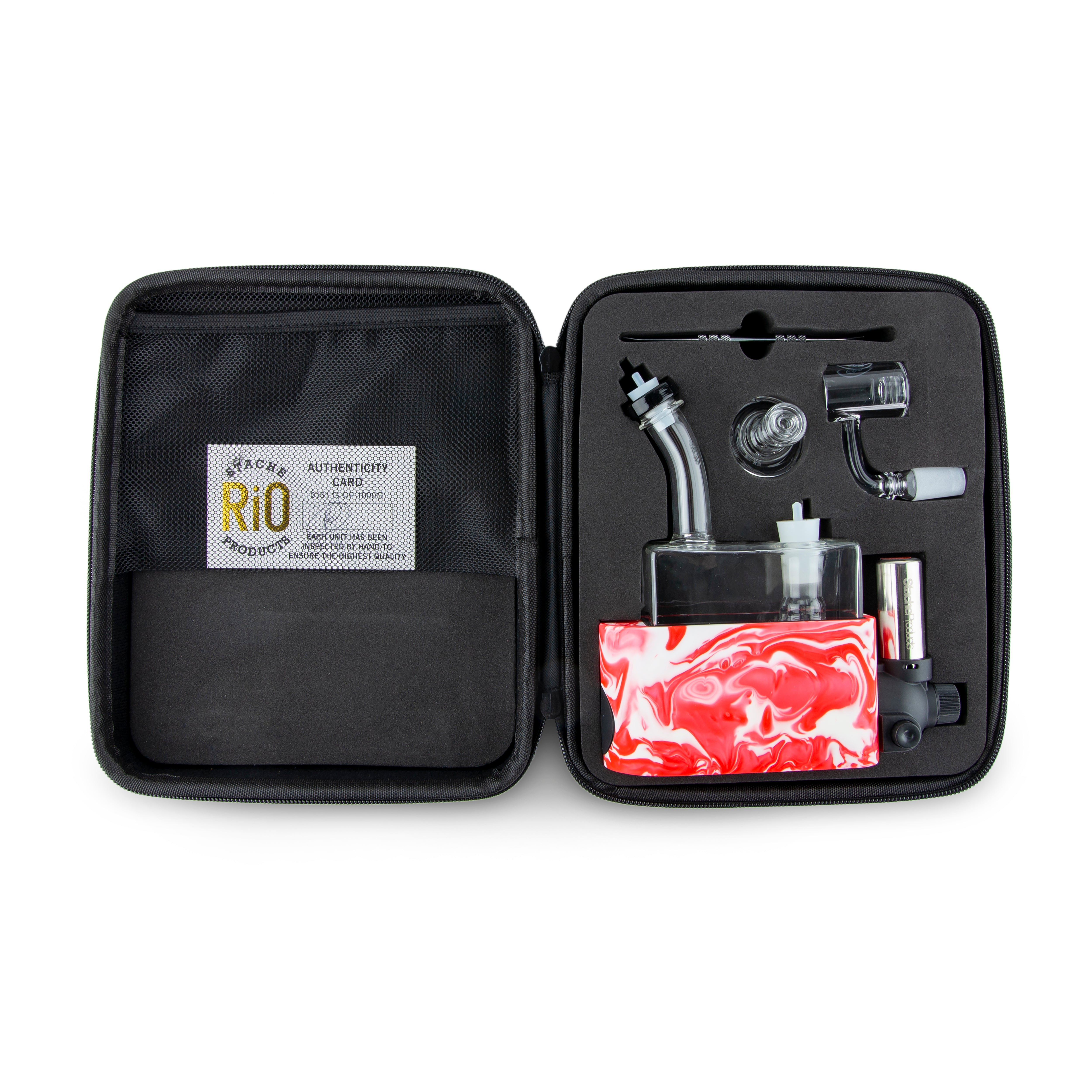 Stache Products | RIO Rig in One Portable Dab Rig - Hot Pink Glass Dab Rig Stache Products Biohazard Inc