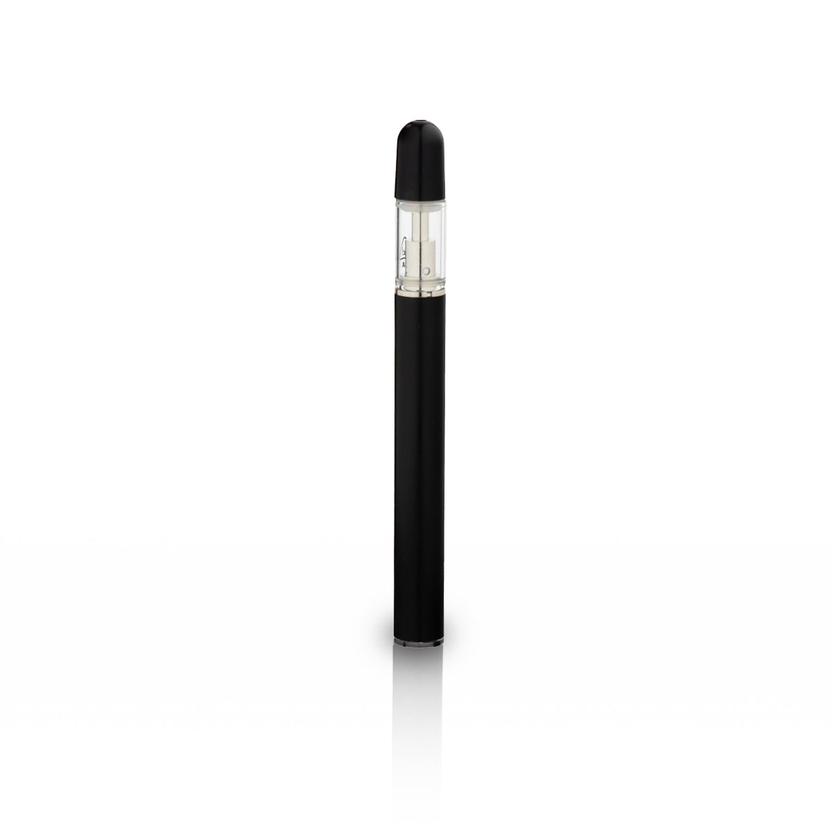 0.5mL Disposable Buttonless Vape Pen | Round Mouth Tip - Black - CA Label | 100 Count