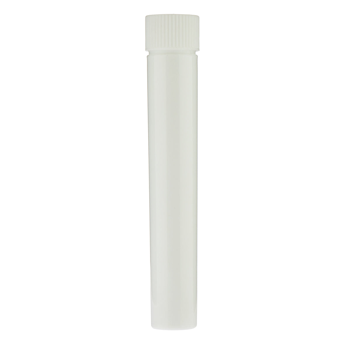 Child Resistant | Push & Turn Vape Cartridge White Tubes w/ White Caps | 105mm - 500 Count - Biohazard Inc