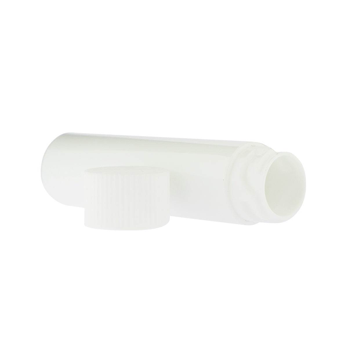 Child Resistant | Push & Turn Vape Cartridge White Tubes w/ White Caps | 72mm - 1000 Count - Biohazard Inc