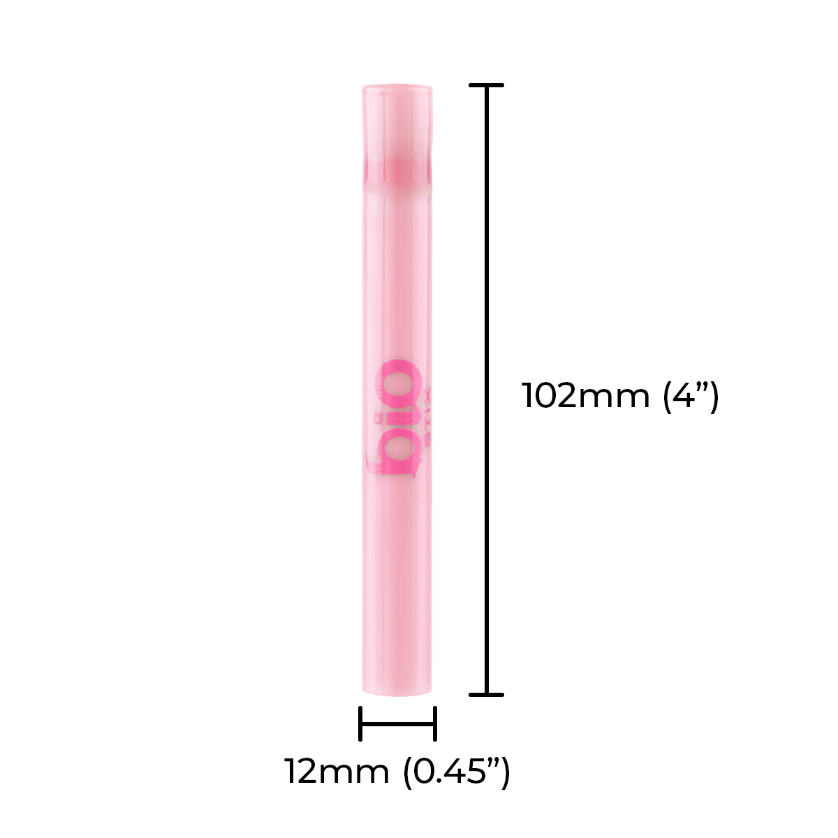 BIO Glass | BIOSTIX Chillums Refill Kit - Pink  | 4" - Glass - 50 Count - Biohazard Inc