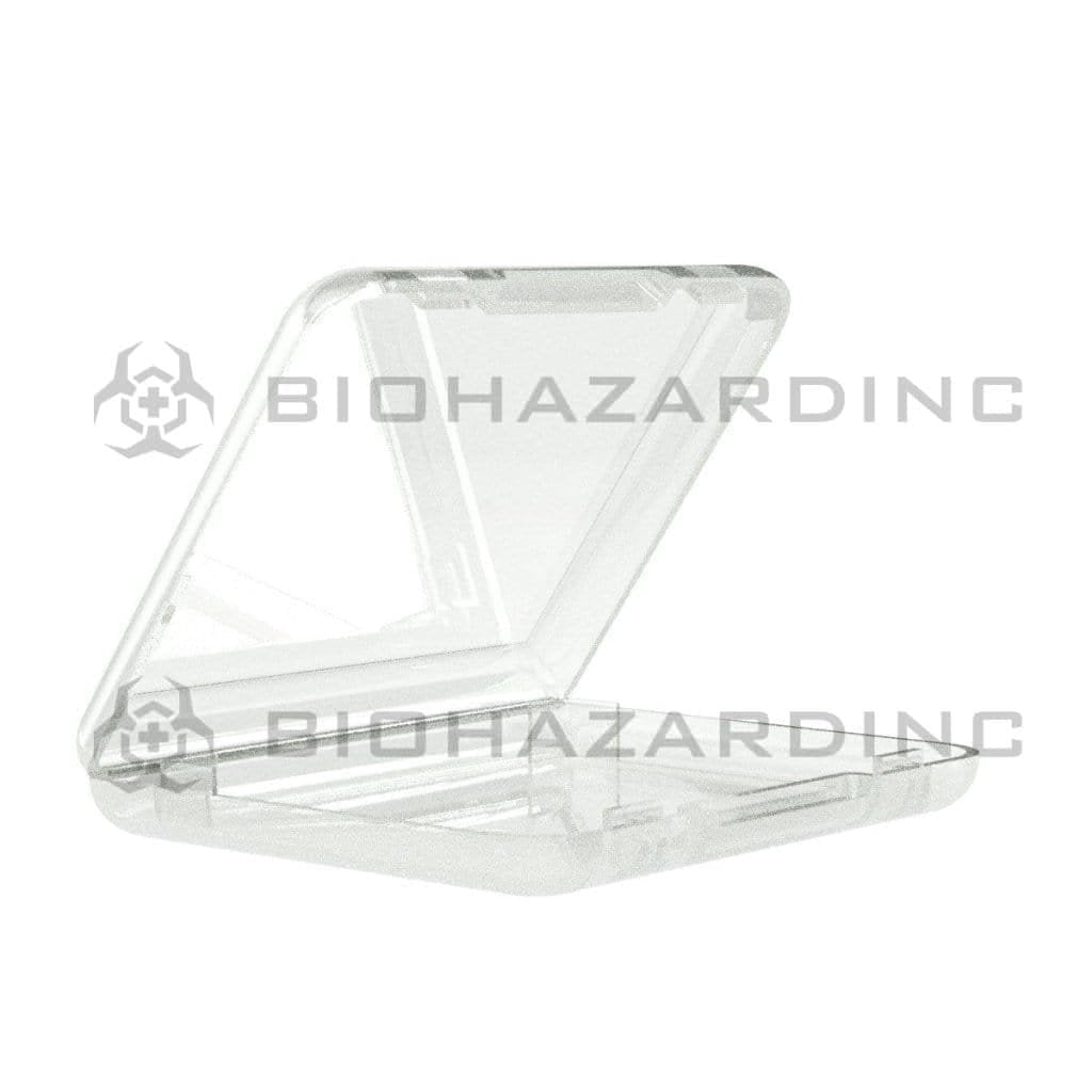 Flat Container | Clear Plastic Shatter Concentrate Containers | 11mm - 60 Count