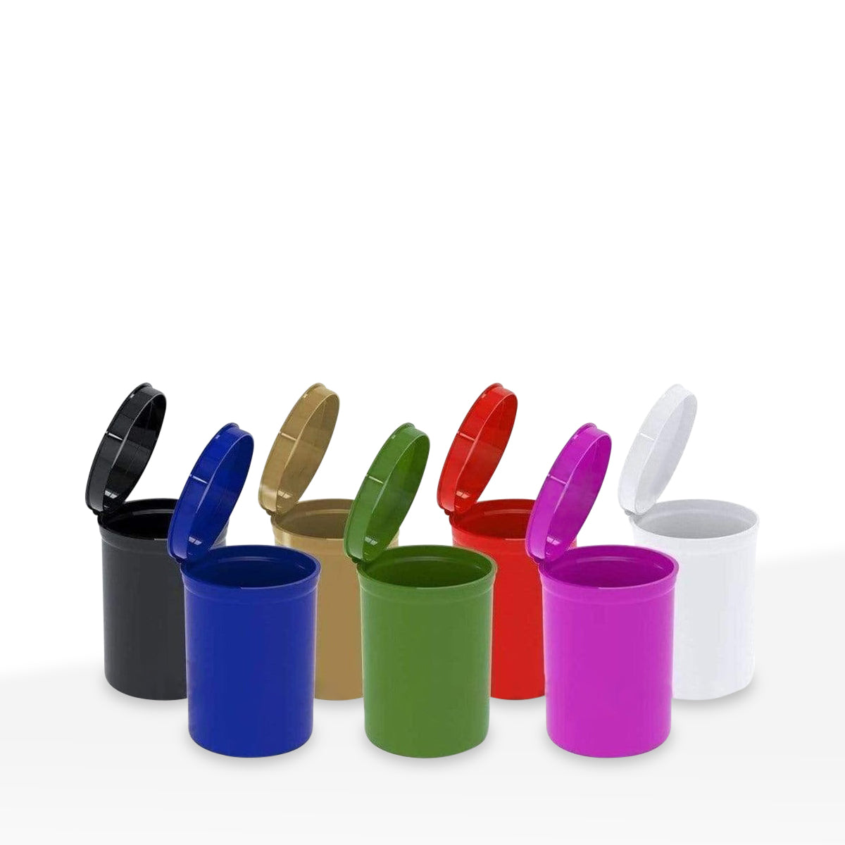 Child-Resistant Plastic Pop Top Bottles | 30 Dram - 7 Grams - 160 Count | Various Colors