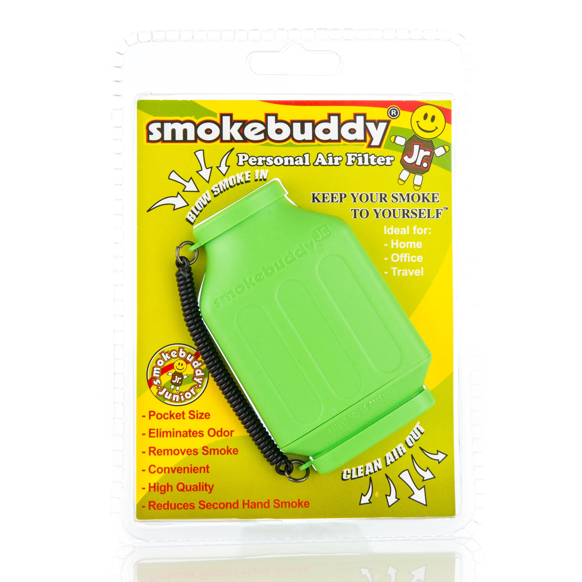 Smoke Buddy | Jr - Lime Green Biohazard Inc