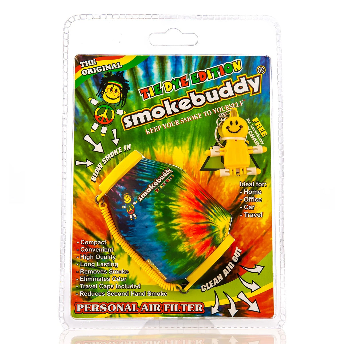 Smoke Buddy | Large - Tie Dye Biohazard Inc