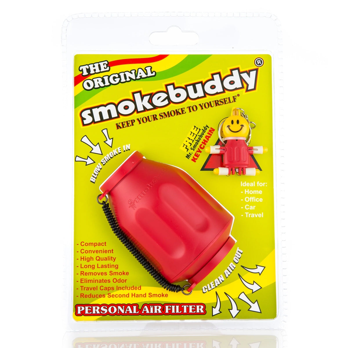 Smoke Buddy | Large - Red Smoke Air Filter Smoke Buddy