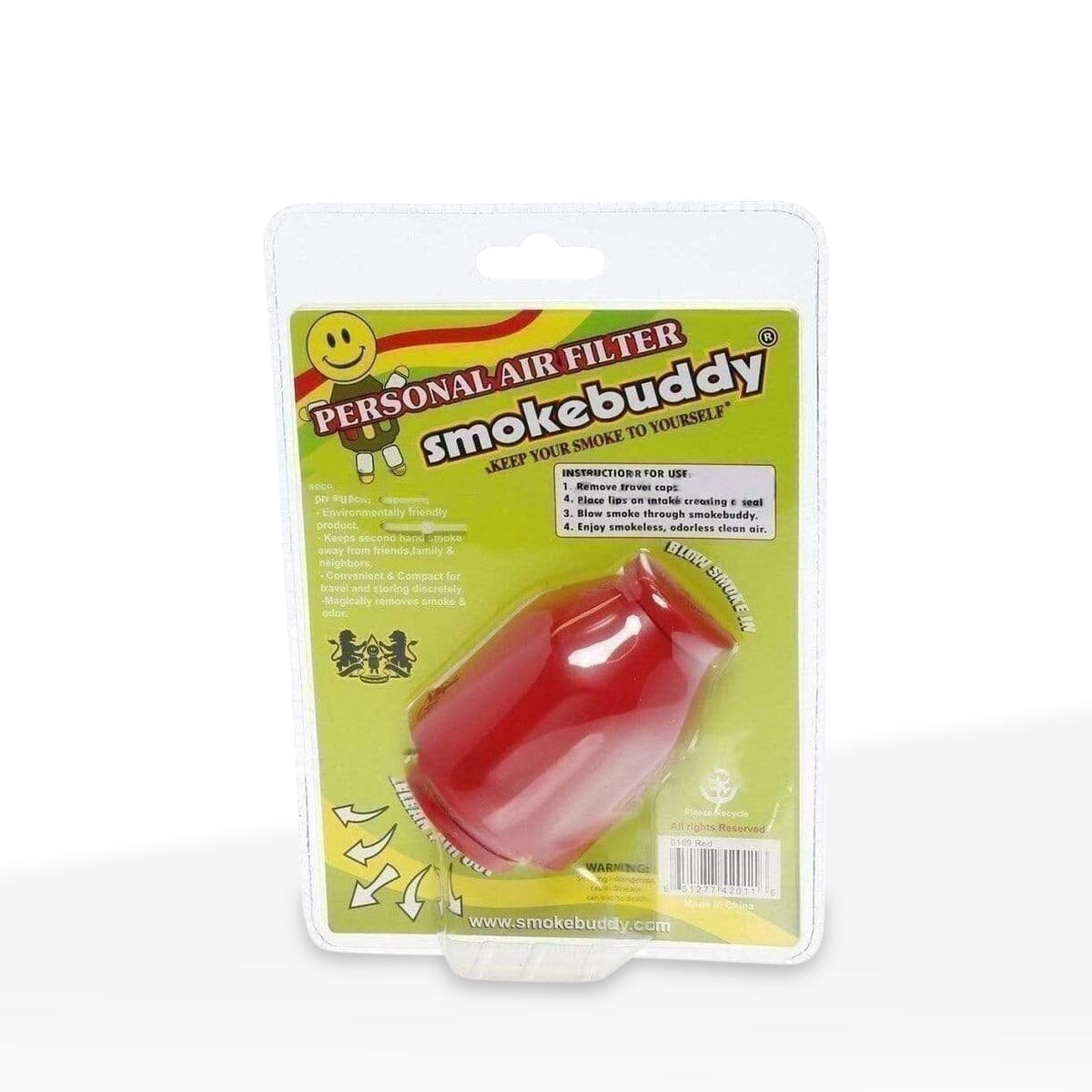 Smoke Buddy | Large - Red Smoke Air Filter Smoke Buddy