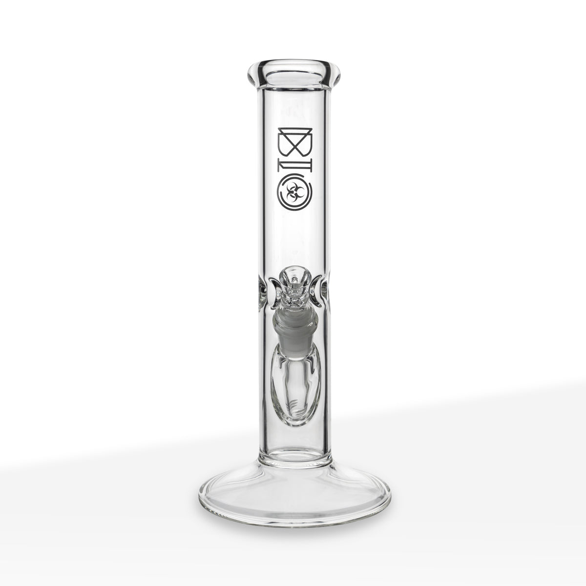 BIO Glass | Classic Straight Water Pipe | 12" - 14mm - Various Colors Glass Bong Biohazard Inc