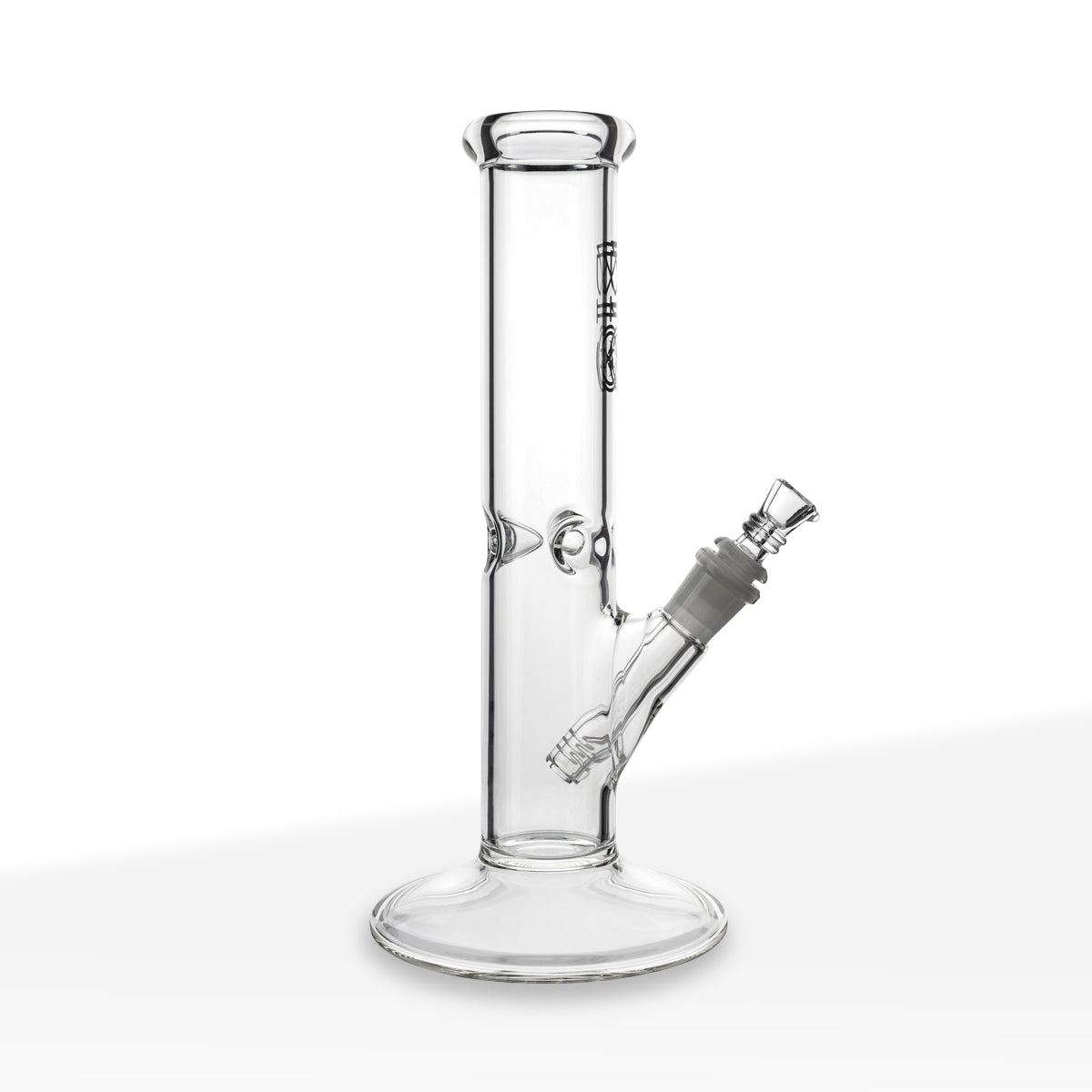 BIO Glass | Classic Straight Water Pipe | 12" - 14mm - Various Colors Glass Bong Biohazard Inc