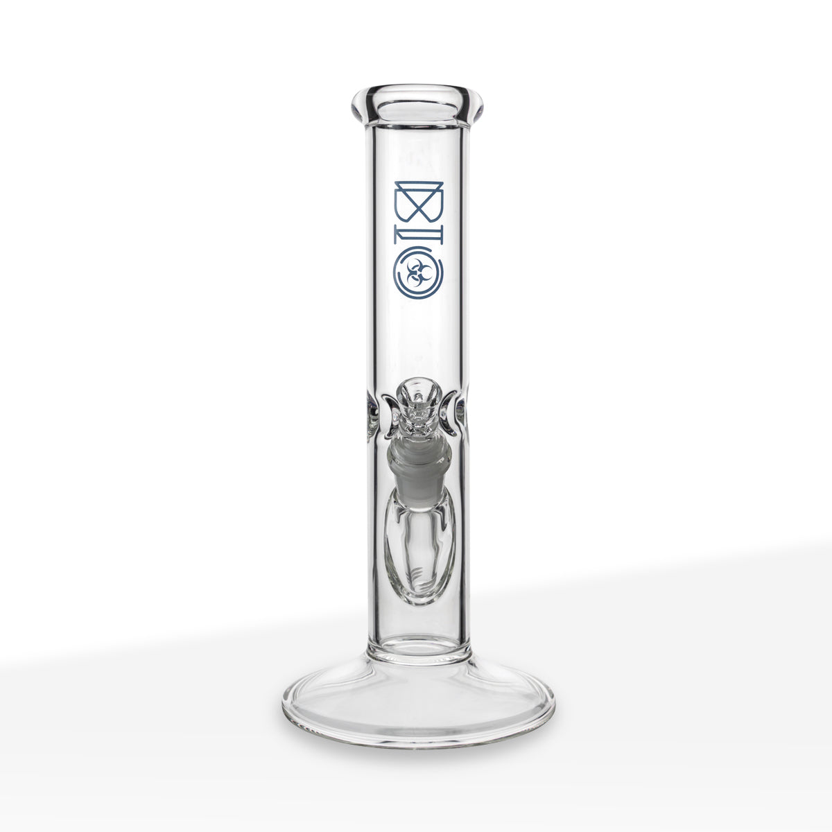 BIO Glass | Classic Straight Water Pipe | 12" - 14mm - Various Colors Glass Bong Biohazard Inc