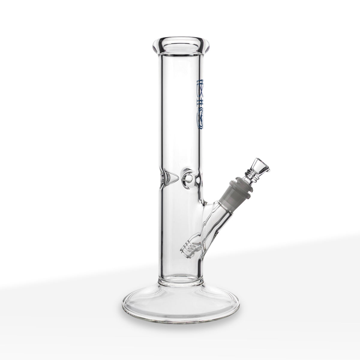 BIO Glass | Classic Straight Water Pipe | 12" - 14mm - Various Colors Glass Bong Biohazard Inc