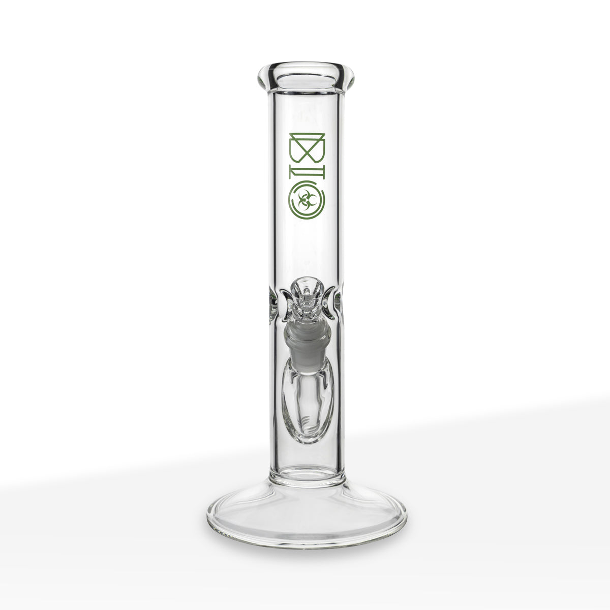 BIO Glass | Classic Straight Water Pipe | 12" - 14mm - Various Colors Glass Bong Biohazard Inc