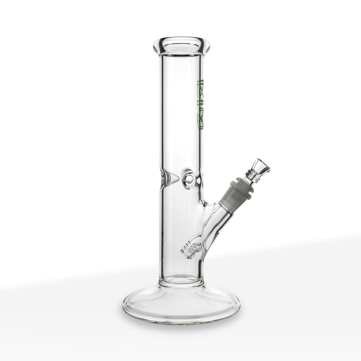 BIO Glass | Classic Straight Water Pipe | 12" - 14mm - Various Colors Glass Bong Biohazard Inc