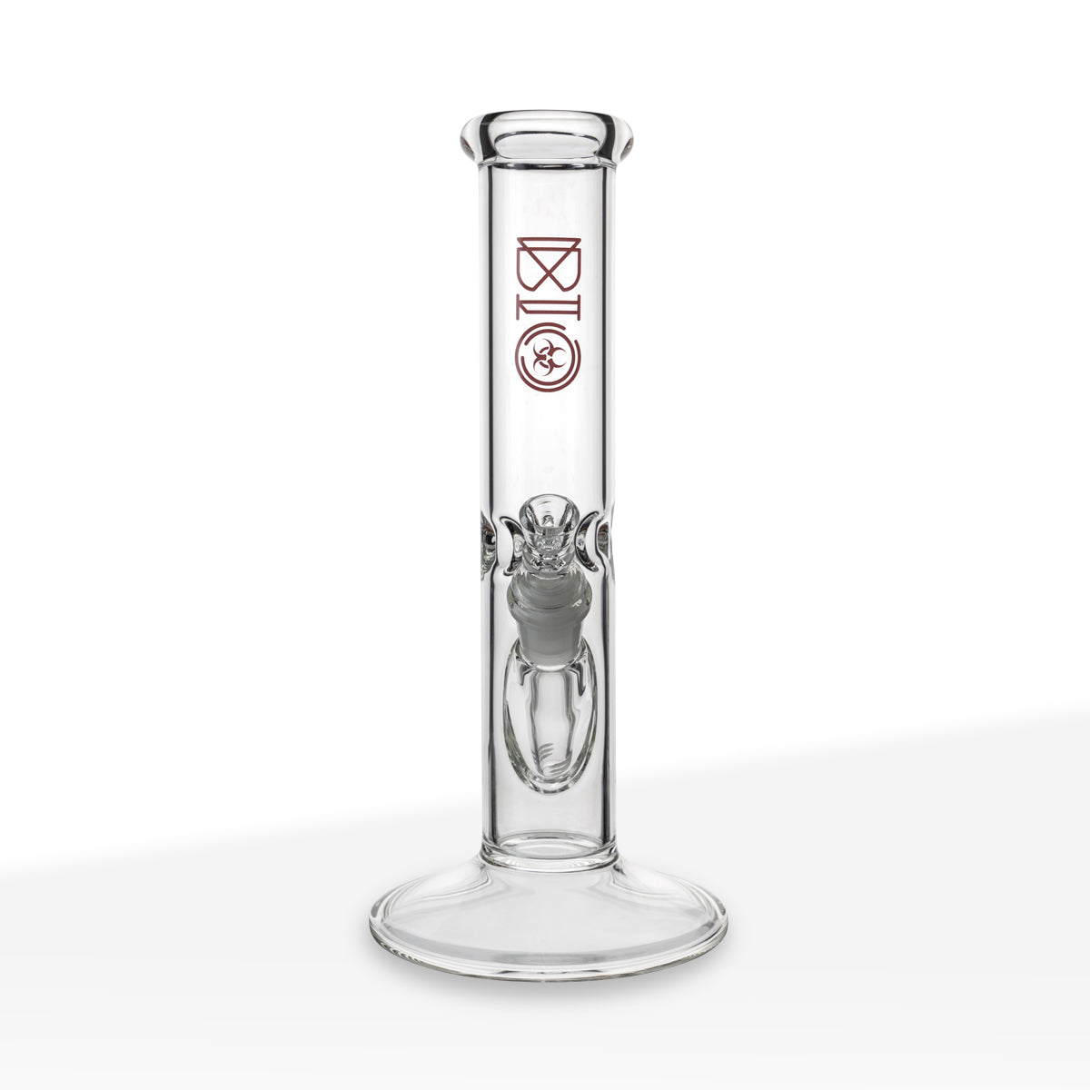 BIO Glass | Classic Straight Water Pipe | 12" - 14mm - Various Colors Glass Bong Biohazard Inc