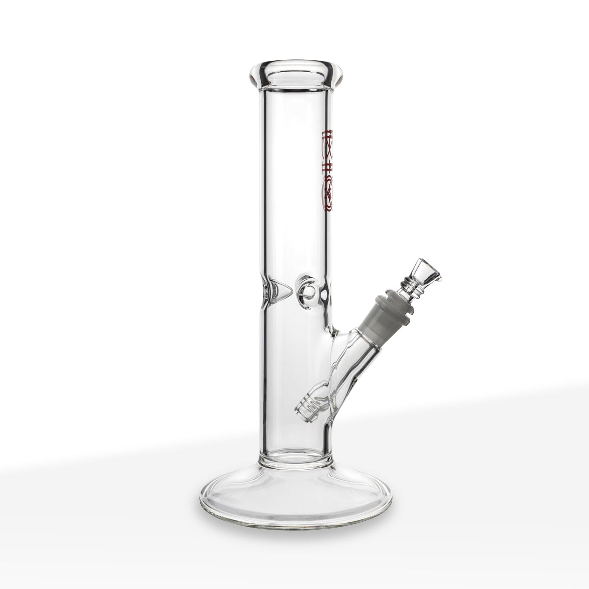 BIO Glass | Classic Straight Water Pipe | 12" - 14mm - Various Colors Glass Bong Biohazard Inc