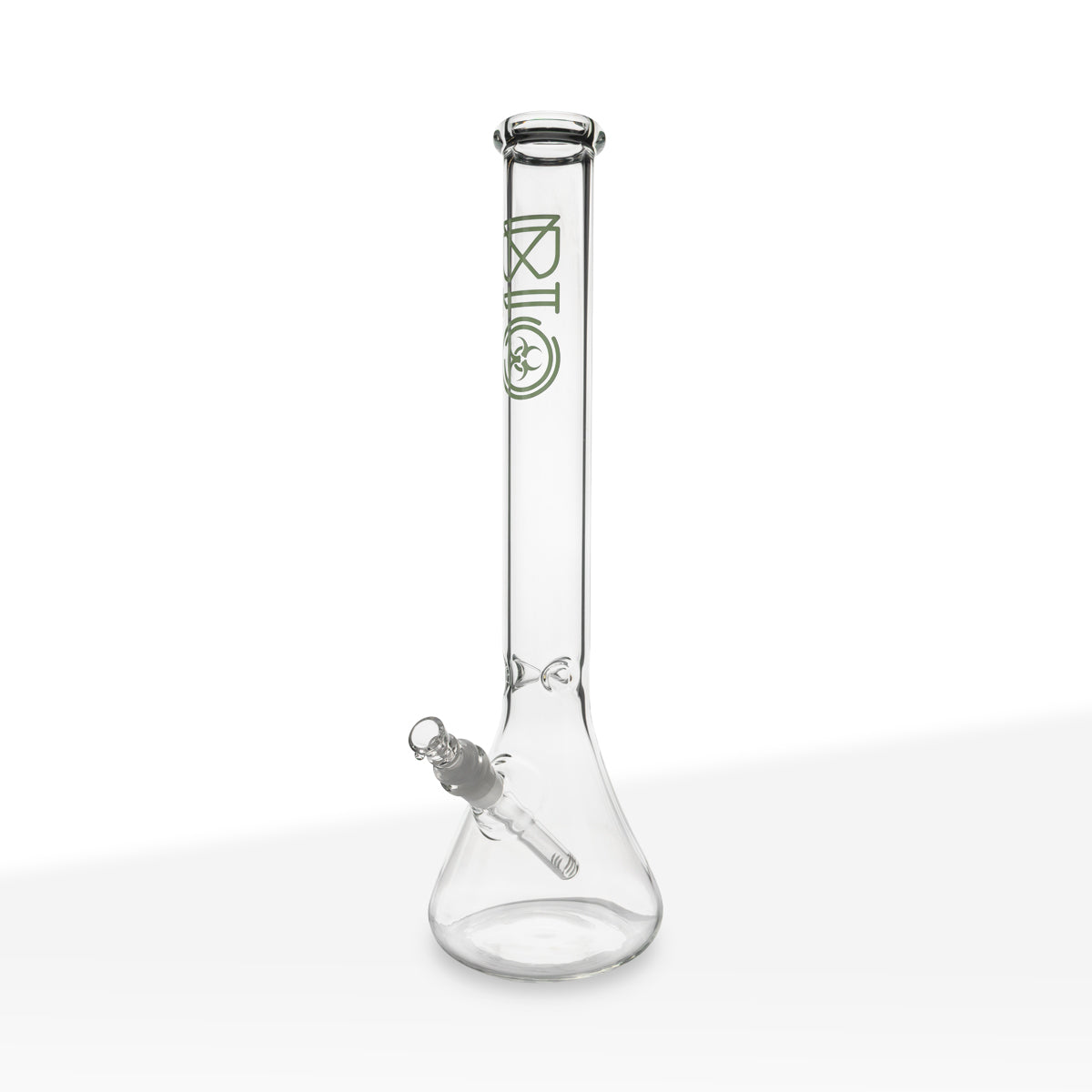 BIO Glass | Classic Beaker Water Pipe | 18" - 14mm - Various Colors Glass Bong Biohazard Inc Green  