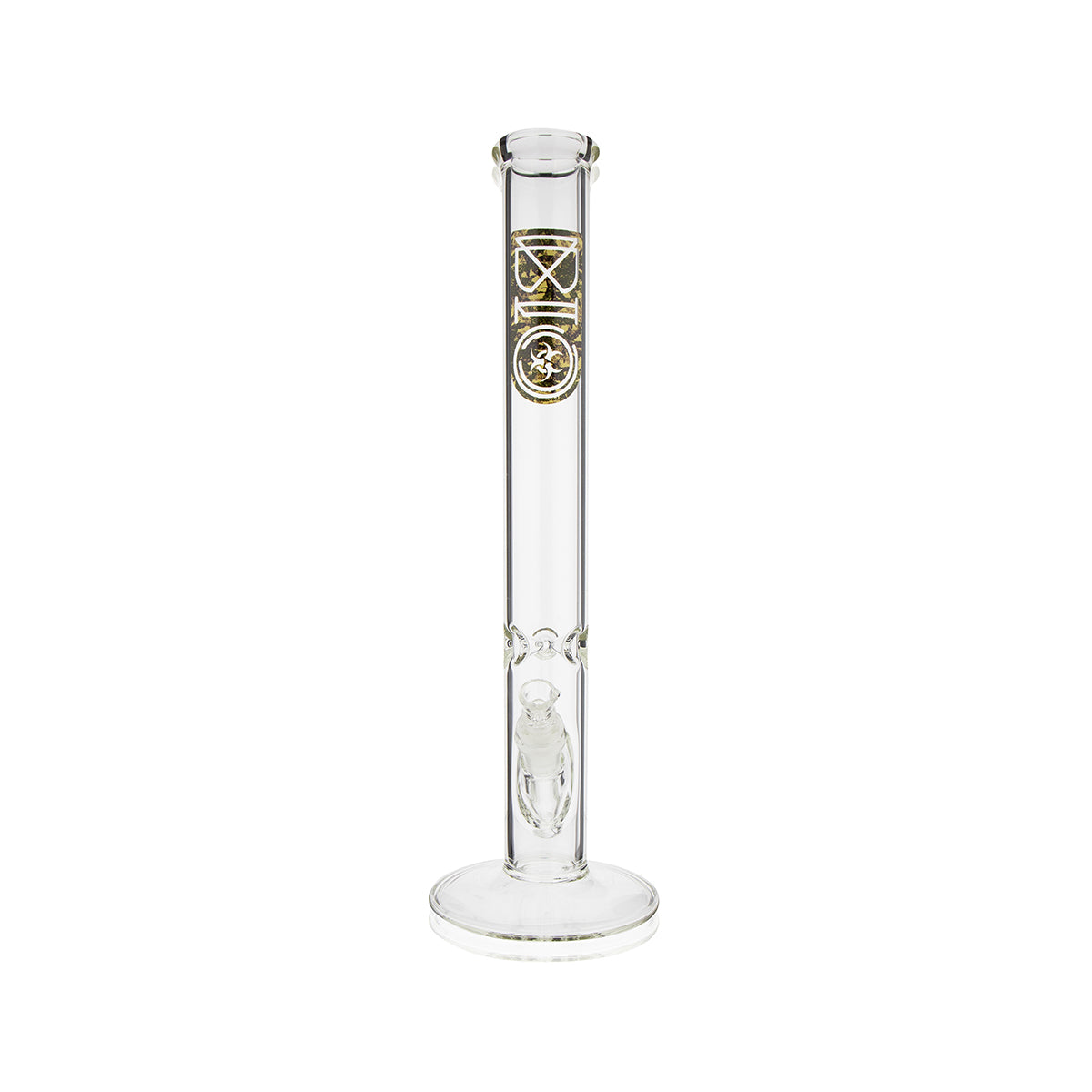 BIO Glass | Classic Straight Water Pipe | 18" - 19mm - Various Colors Glass Bong Biohazard Inc   