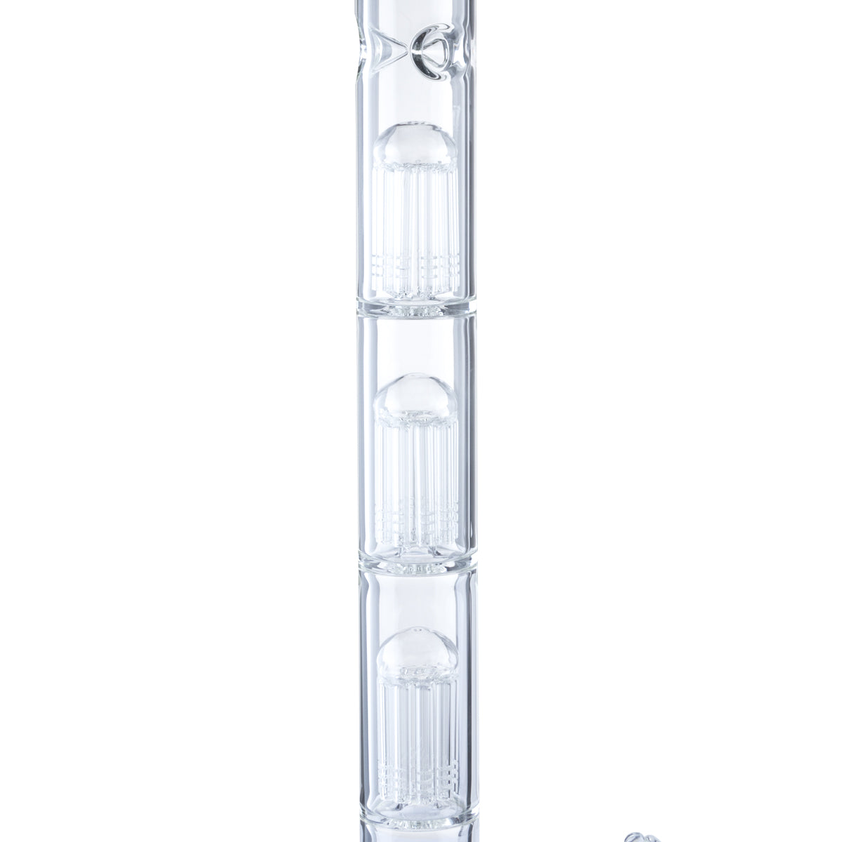 BIO Glass | Triple Chamber 10-Arm Tree Percolator Beaker Water Pipe | 26" - 14mm - Various Colors Glass Bong Biohazard Inc