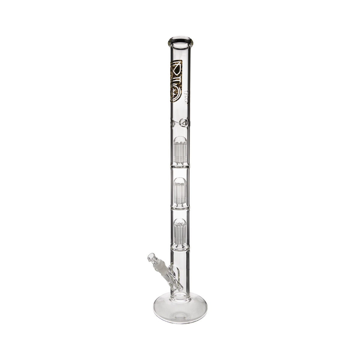 BIO Glass | Triple Chamber 10-Arm Tree Percolator Straight Water Pipe | 26" - 14mm - Various Colors Biohazard Inc Camo