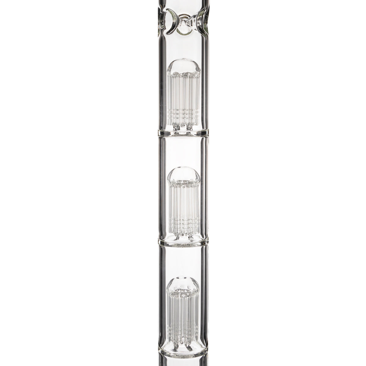BIO Glass | Triple Chamber 10-Arm Tree Percolator Straight Water Pipe | 26" - 14mm - Various Colors Biohazard Inc