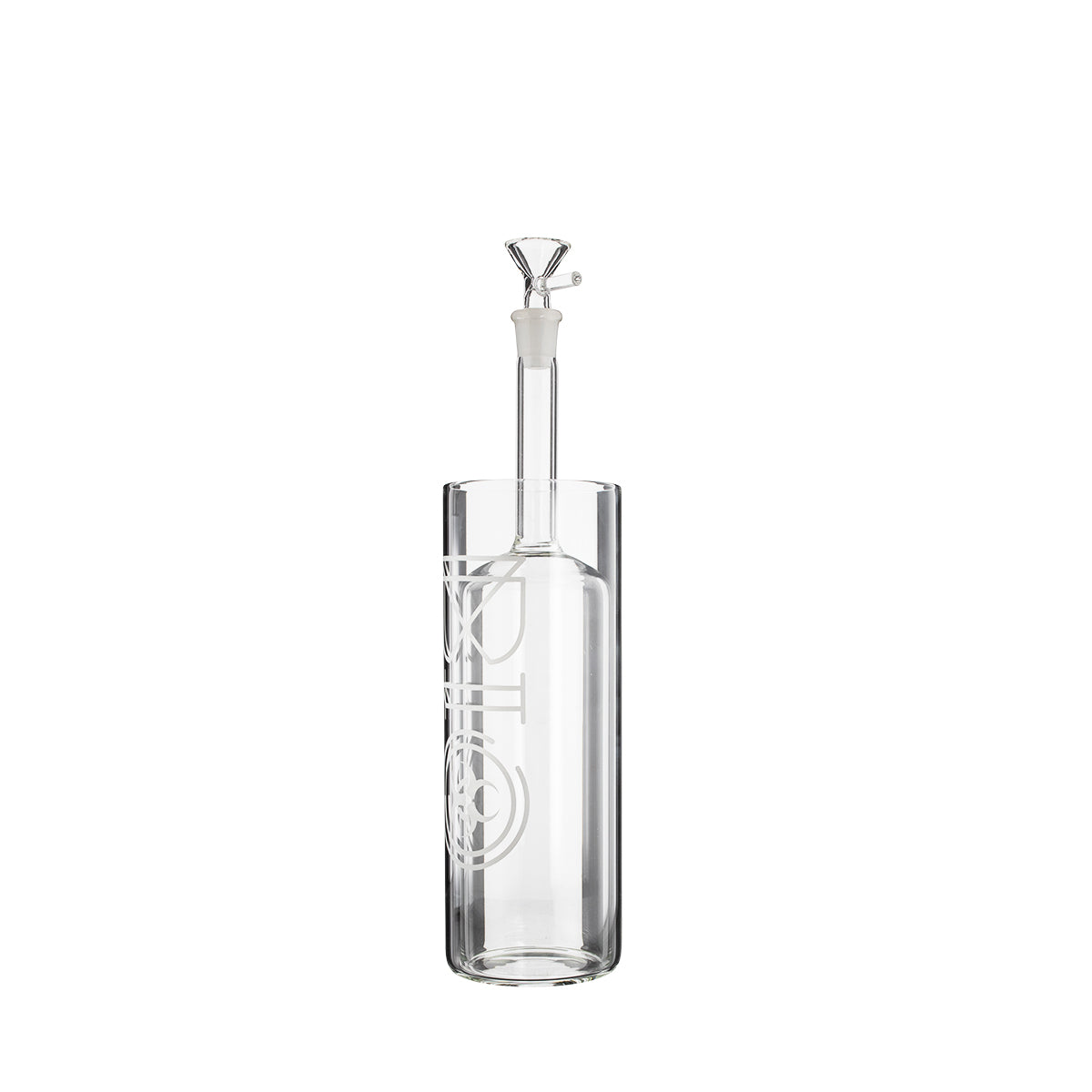 BIO Glass | Gravity Glass Water Pipe | 12" - 14mm - Various Colors Glass Bong Biohazard Inc Silver