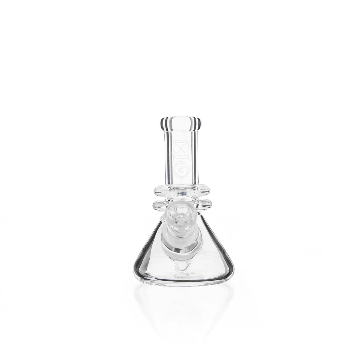 BIO Glass | Mini Heavy Duty Colored Logo Beaker Water Pipe | 5" - 14mm - Various Colors Glass Bong Biohazard Inc