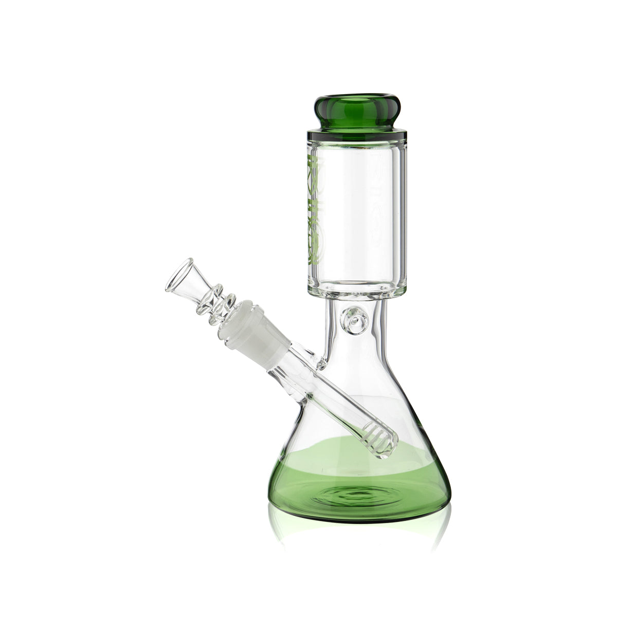 BIO Glass | Wide Chamber Beaker Waterpipe | 8" - 14mm - Various Colors Glass Bong Biohazard Inc   