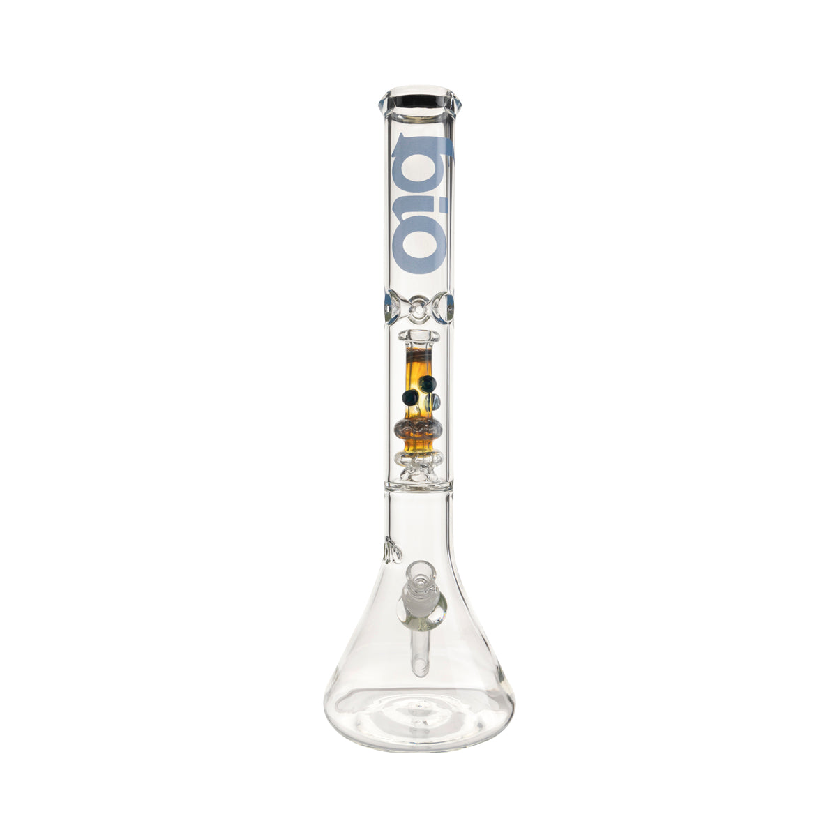 BIO Glass | Bong in a Bong Pipe Showerhead Percolator Water Pipe | 17" - 14mm - Various Colors Glass Bong Biohazard Inc
