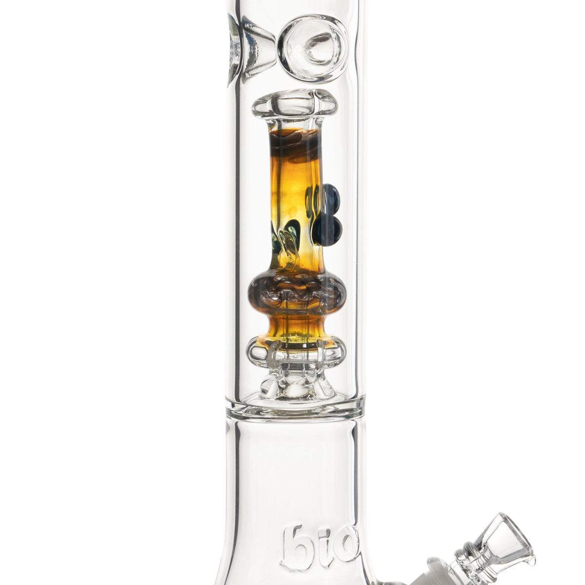 BIO Glass | Bong in a Bong Pipe Showerhead Percolator Water Pipe | 17" - 14mm - Various Colors Glass Bong Biohazard Inc