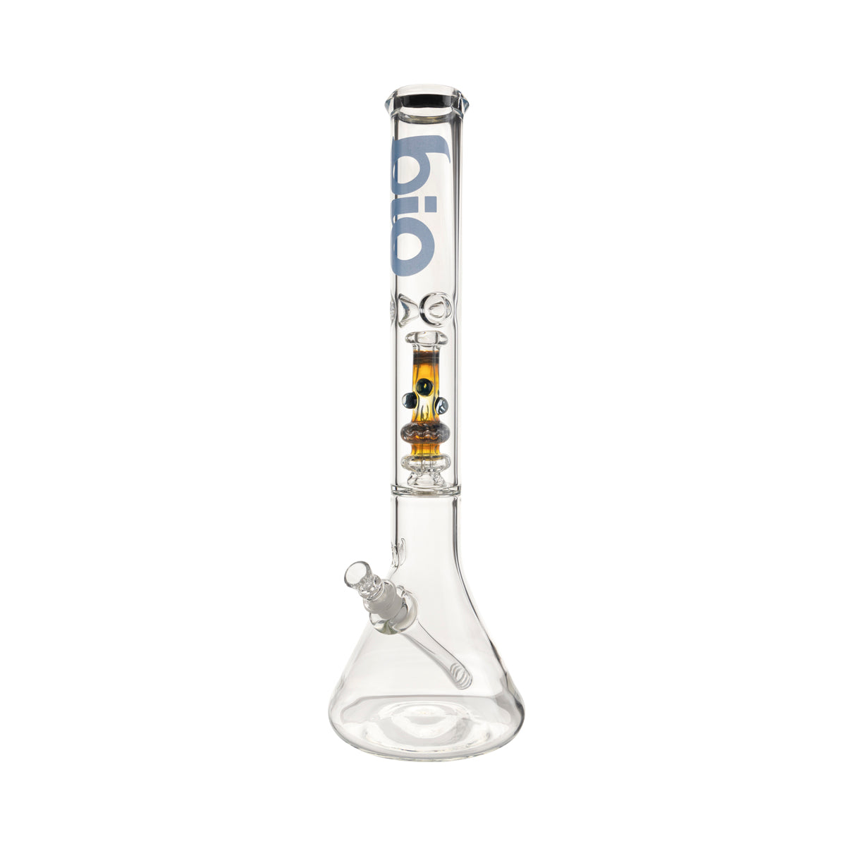 BIO Glass | Bong in a Bong Pipe Showerhead Percolator Water Pipe | 17" - 14mm - Various Colors Glass Bong Biohazard Inc Blue