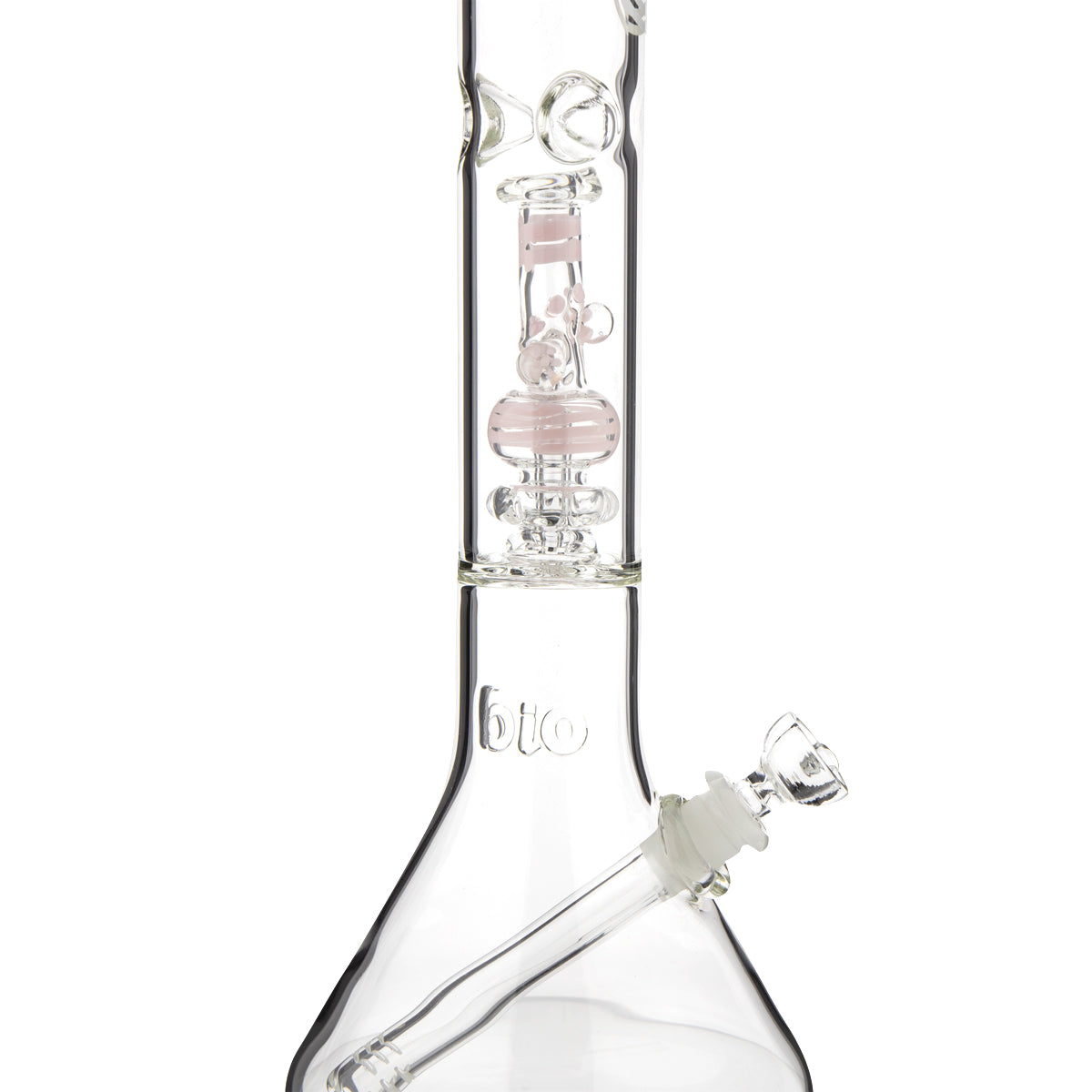 BIO Glass | Bong in a Bong Pipe Showerhead Percolator Water Pipe | 17" - 14mm - Various Colors Glass Bong Biohazard Inc