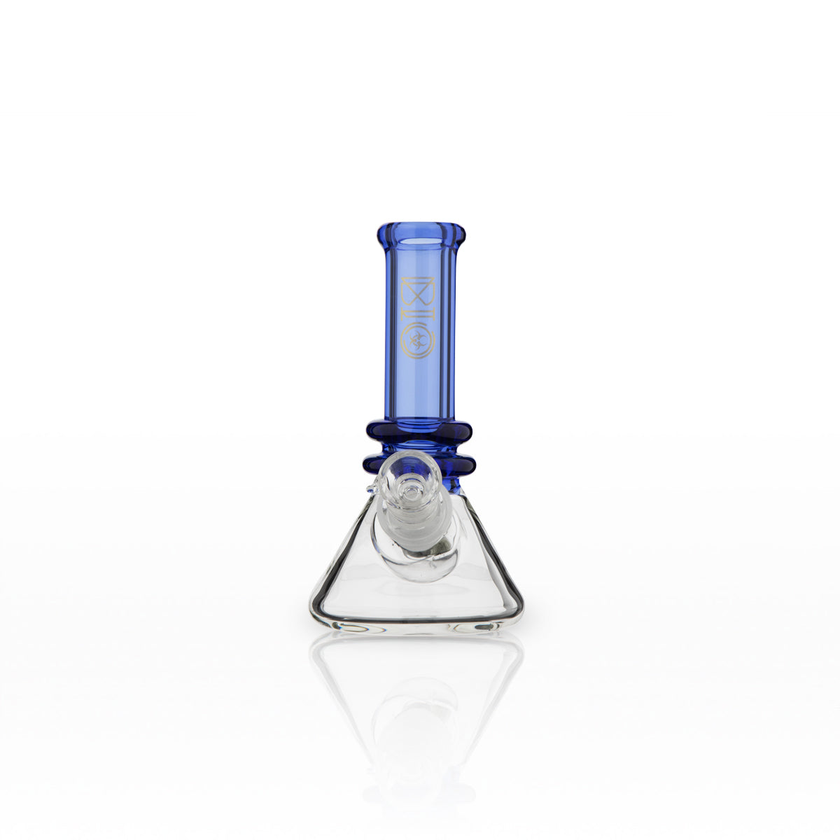 BIO Glass | Mini Heavy Duty Colored Neck Beaker Water Pipe | 5" - 14mm - Various Colors Glass Bong Biohazard Inc