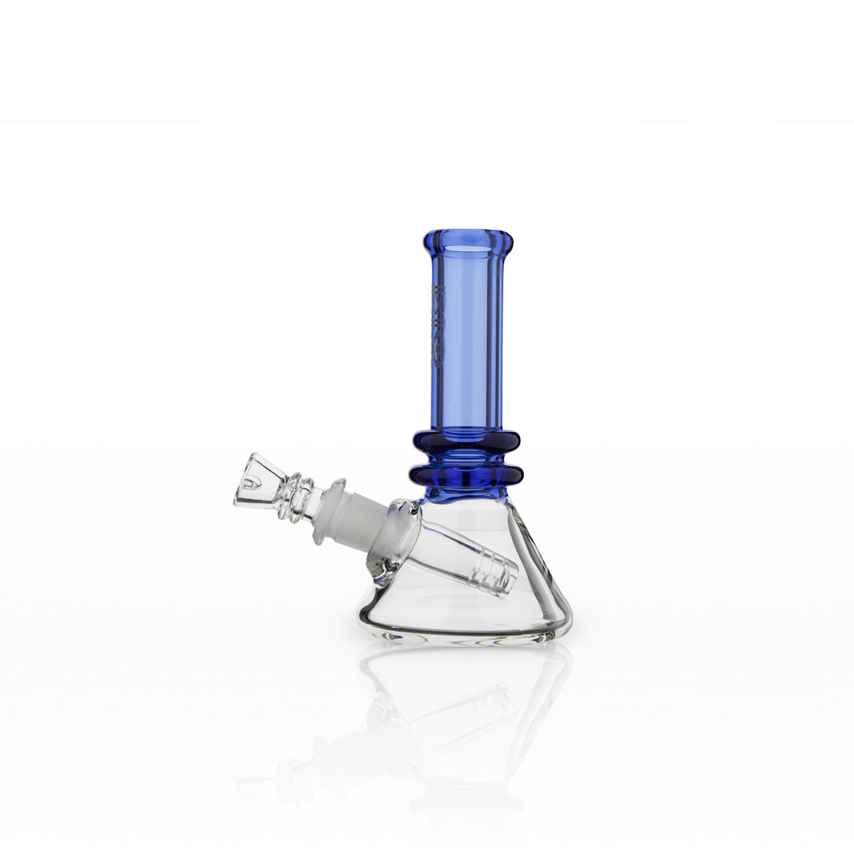 BIO Glass | Mini Heavy Duty Colored Neck Beaker Water Pipe | 5" - 14mm - Various Colors Glass Bong Biohazard Inc