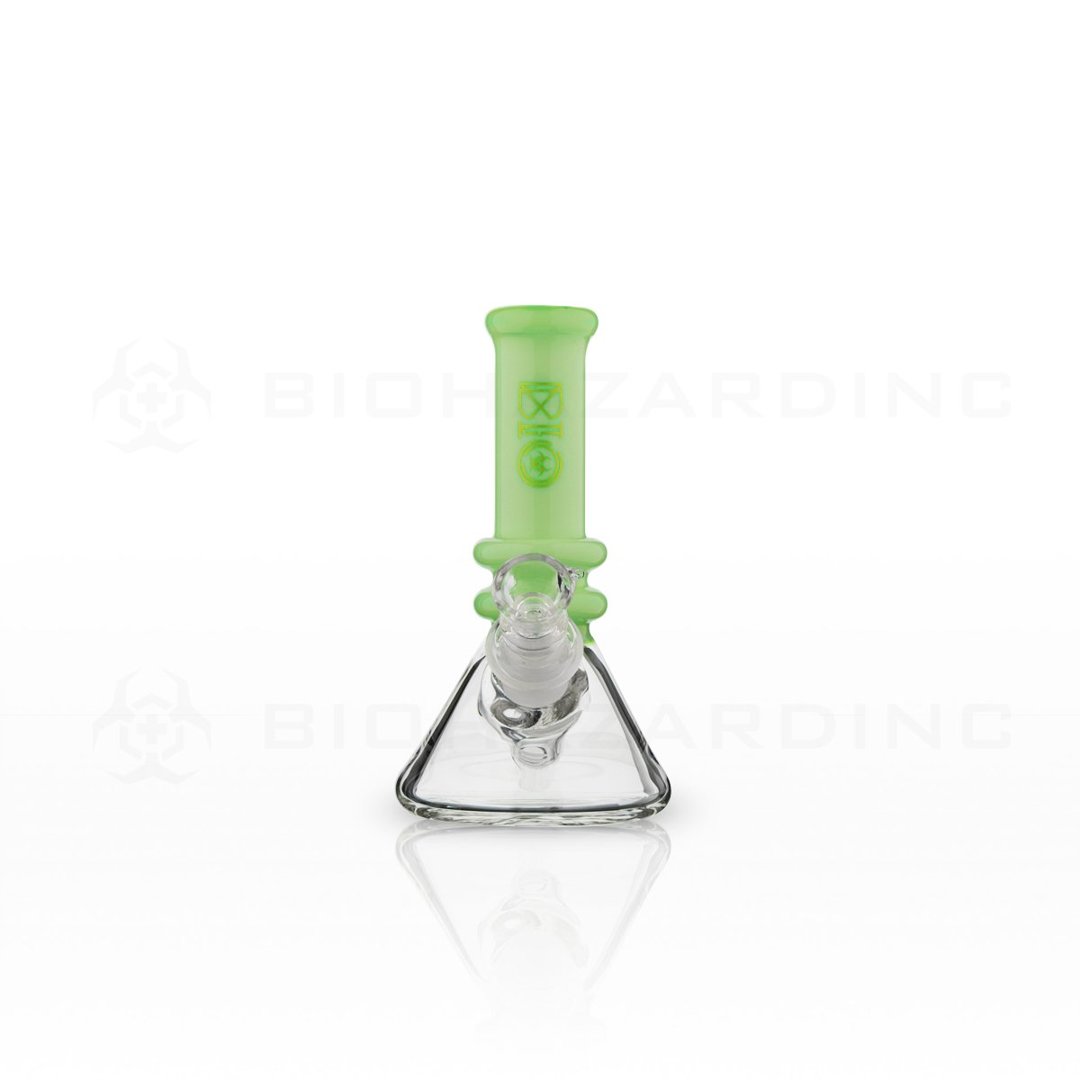 BIO Glass | Mini Heavy Duty Colored Neck Beaker Water Pipe | 5" - 14mm - Various Colors Glass Bong Biohazard Inc