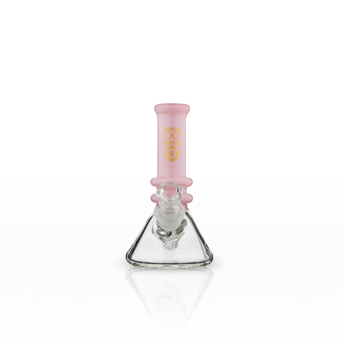 BIO Glass | Mini Heavy Duty Colored Neck Beaker Water Pipe | 5" - 14mm - Various Colors Glass Bong Biohazard Inc