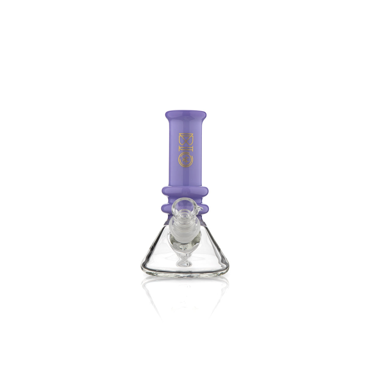 BIO Glass | Mini Heavy Duty Colored Neck Beaker Water Pipe | 5" - 14mm - Various Colors Glass Bong Biohazard Inc