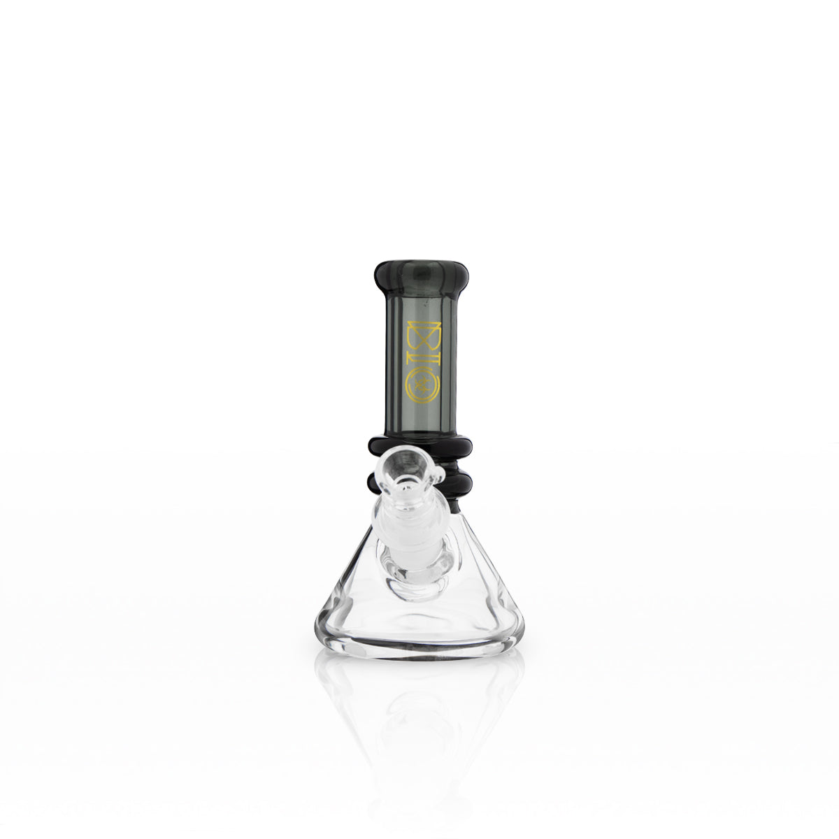 BIO Glass | Mini Heavy Duty Colored Neck Beaker Water Pipe | 5" - 14mm - Various Colors Glass Bong Biohazard Inc